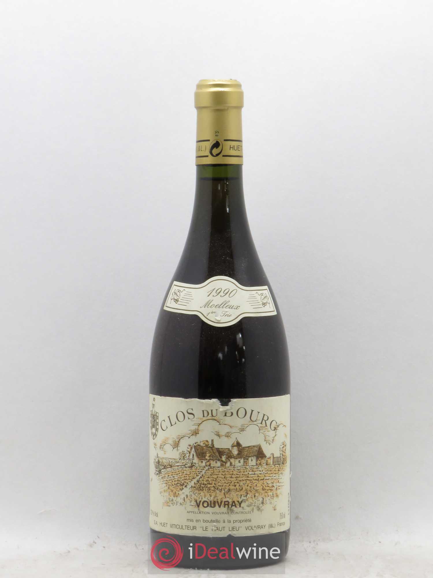Vouvray Clos du Bourg Moelleux 1ère trie Domaine Huet (senza prezzo di riserva) 1990 - Lotto di 1 bottiglia - 0