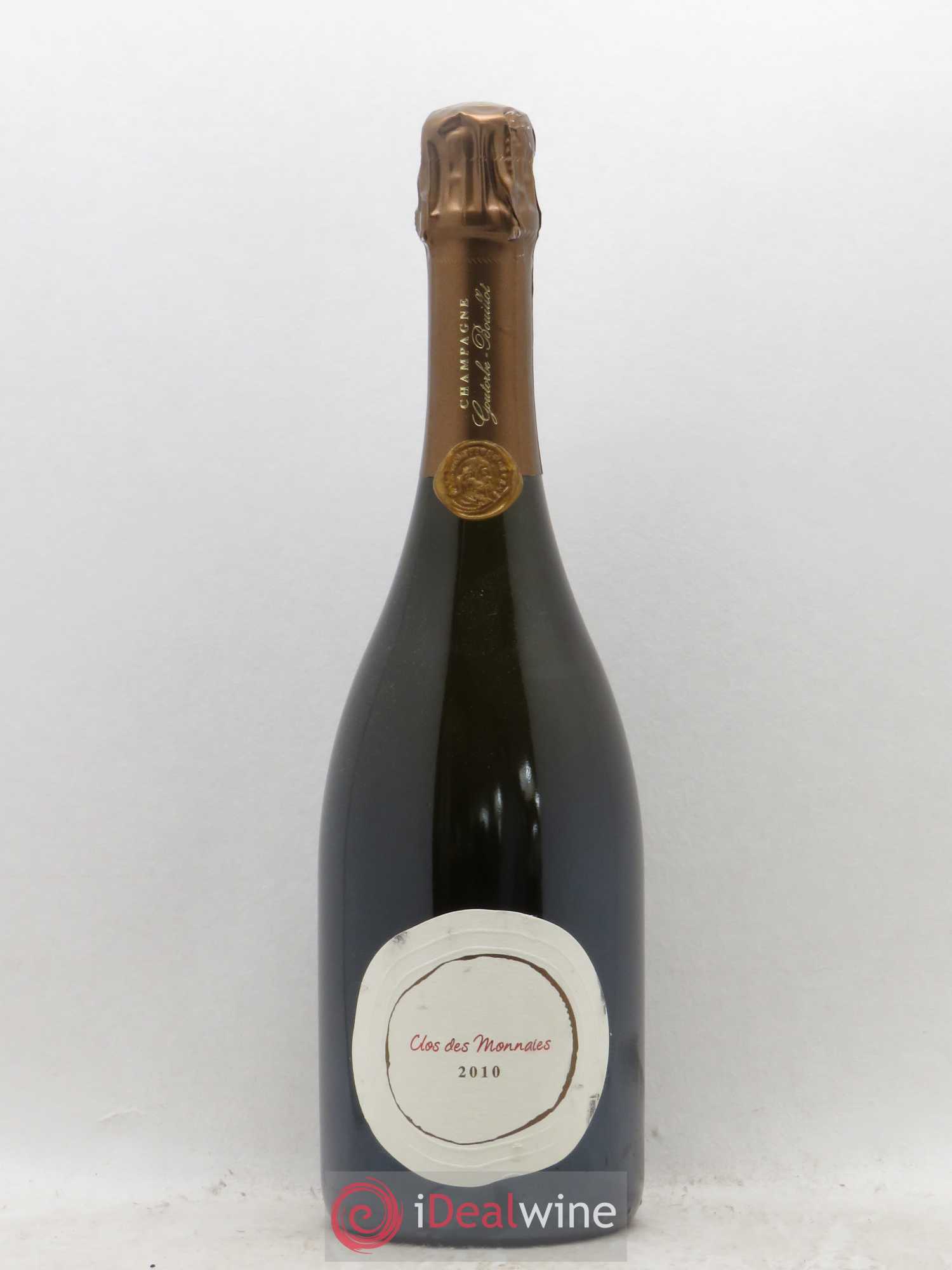 Champagne Goutorbe-Bouillot Clos des Monnaies (sans prix de réserve) 2010 - Posten von 1 Flasche - 0