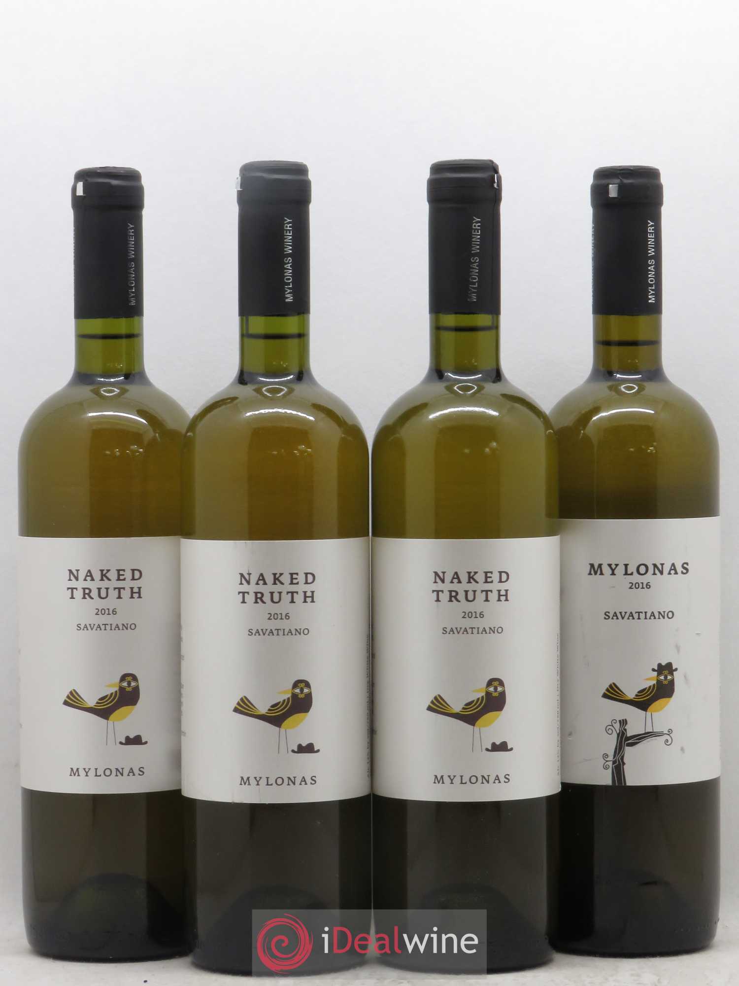 Vins Etrangers Grece Mylonas Naked Truth Savatiano (sans prix de réserve) 2016 - Posten von 4 Flaschen - 0