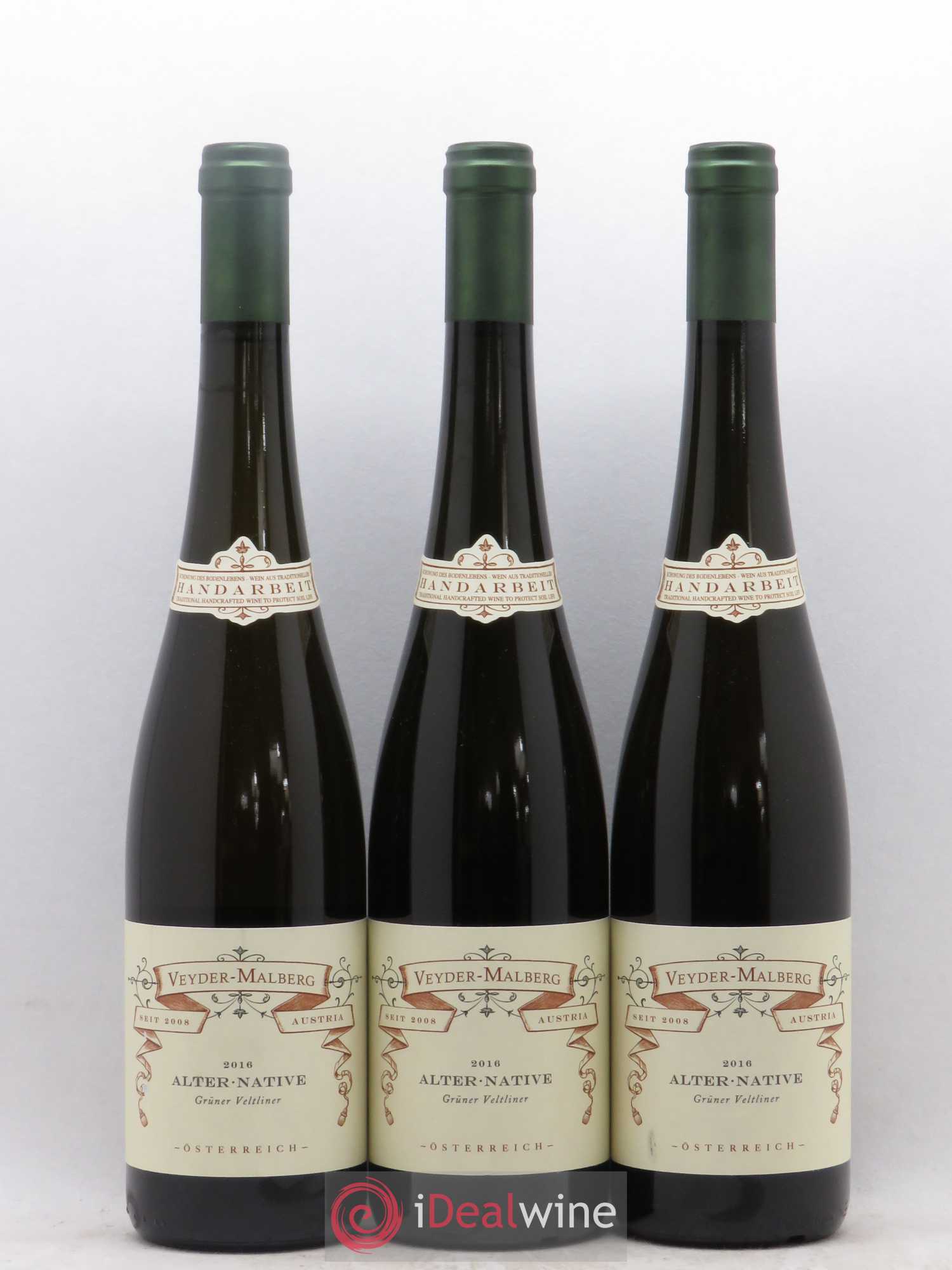 Autriche Gruner Veltliner Alter-Native Veyder Malberg (sans prix de réserve) 2016 - Posten von 3 Flaschen - 0