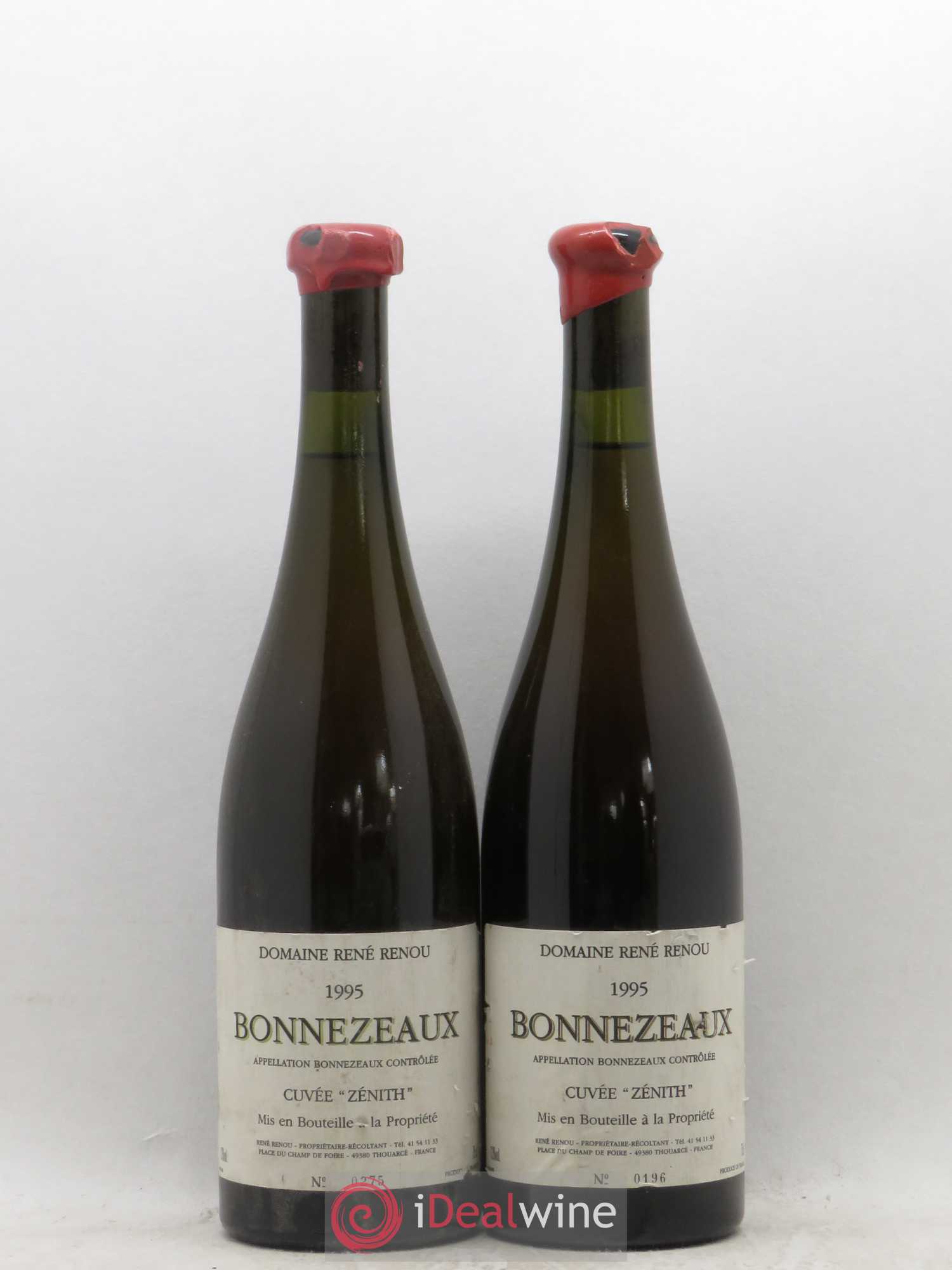Bonnezeaux Cuvée Zénith René Renou 1995 - Lotto di 2 bottiglie - 0