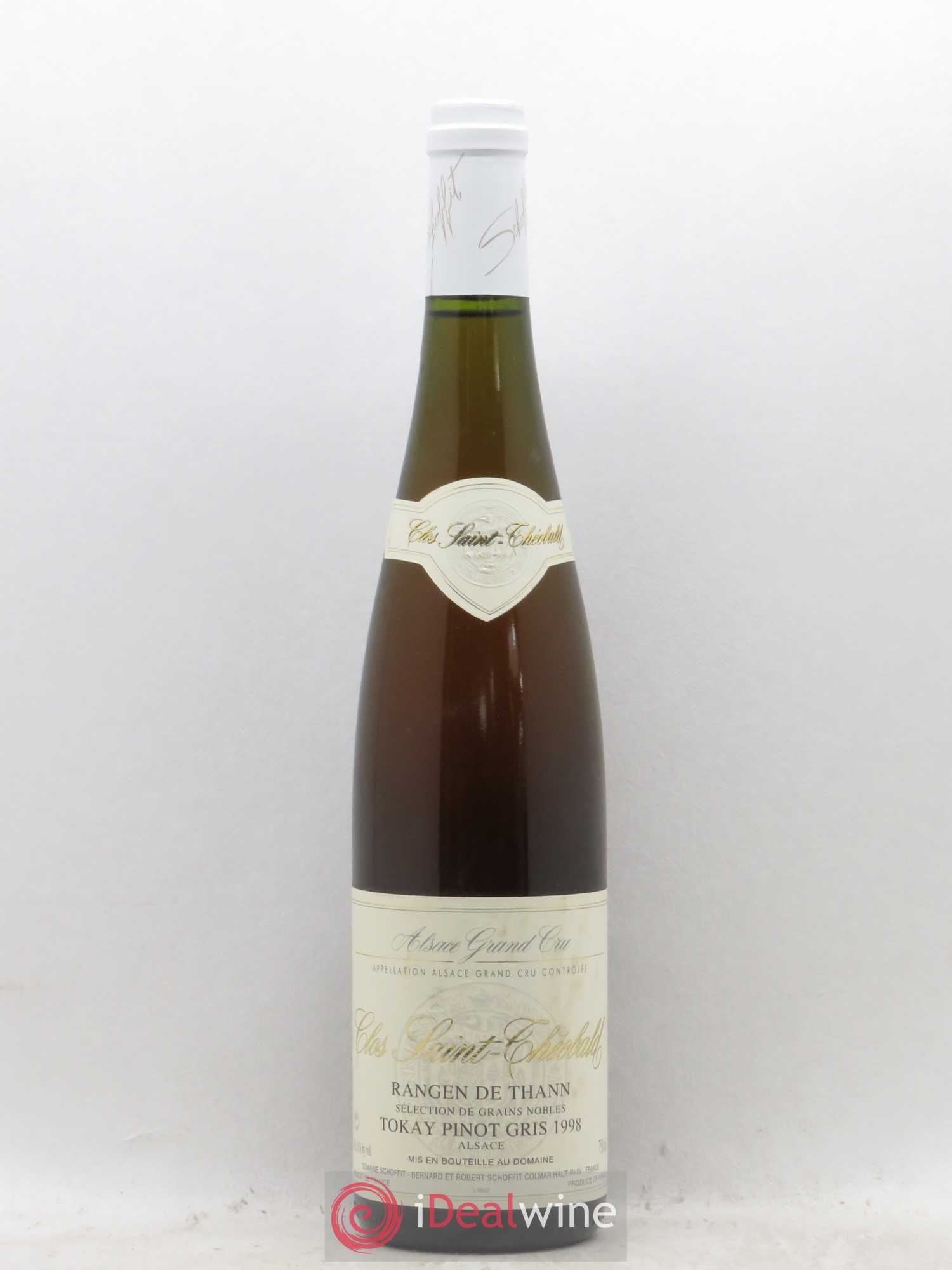 Pinot Gris (Tokay) Grand Cru Vendanges tardives Rangen de Thann Sélection de grains nobles Clos St Chéobald Domaine Schoffit (sans prix de réserve) 1998 - Posten von 1 Flasche - 0
