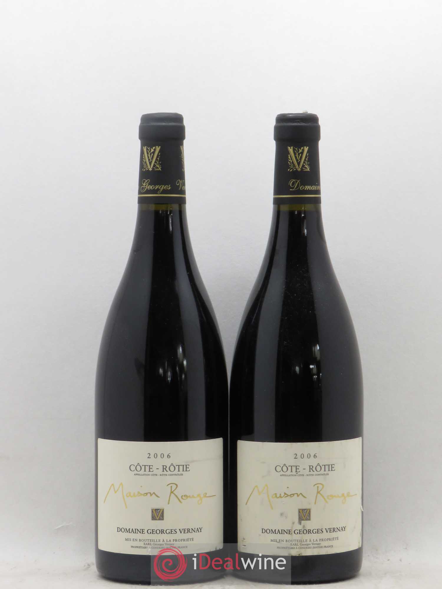 Côte-Rôtie Maison Rouge Georges Vernay 2006 - Lot de 2 bouteilles - 0