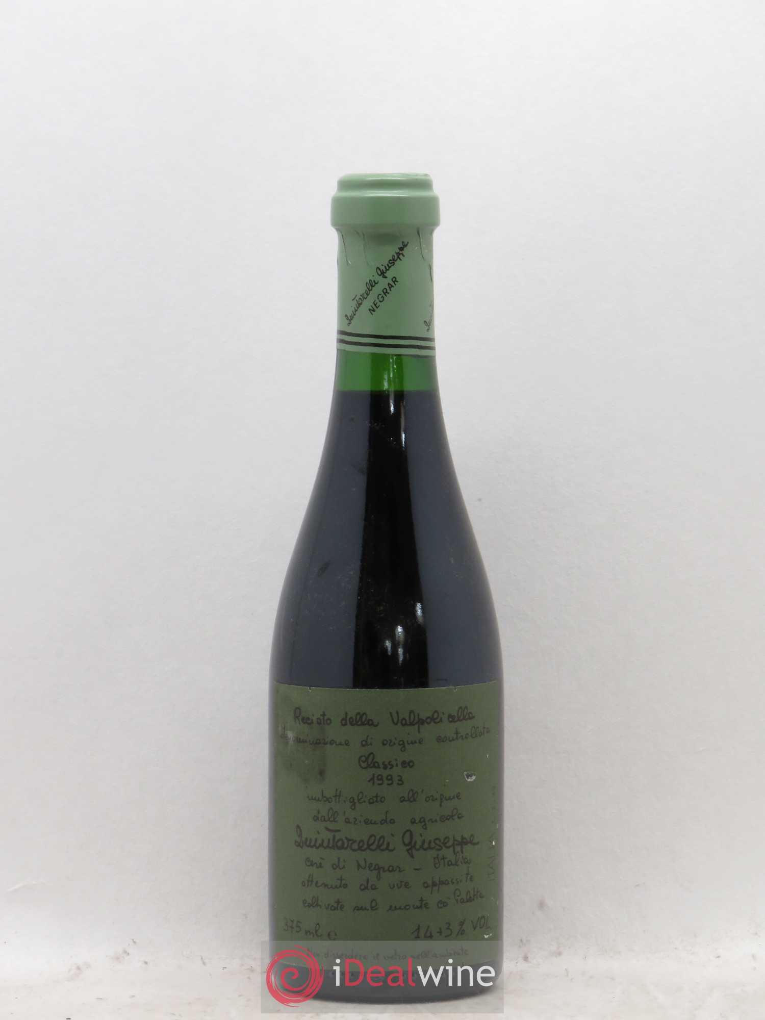 Italie Reccioto Della Valpolicella Classico Quintarelli 1993 - Posten von 1 Demi-Flasche - 0