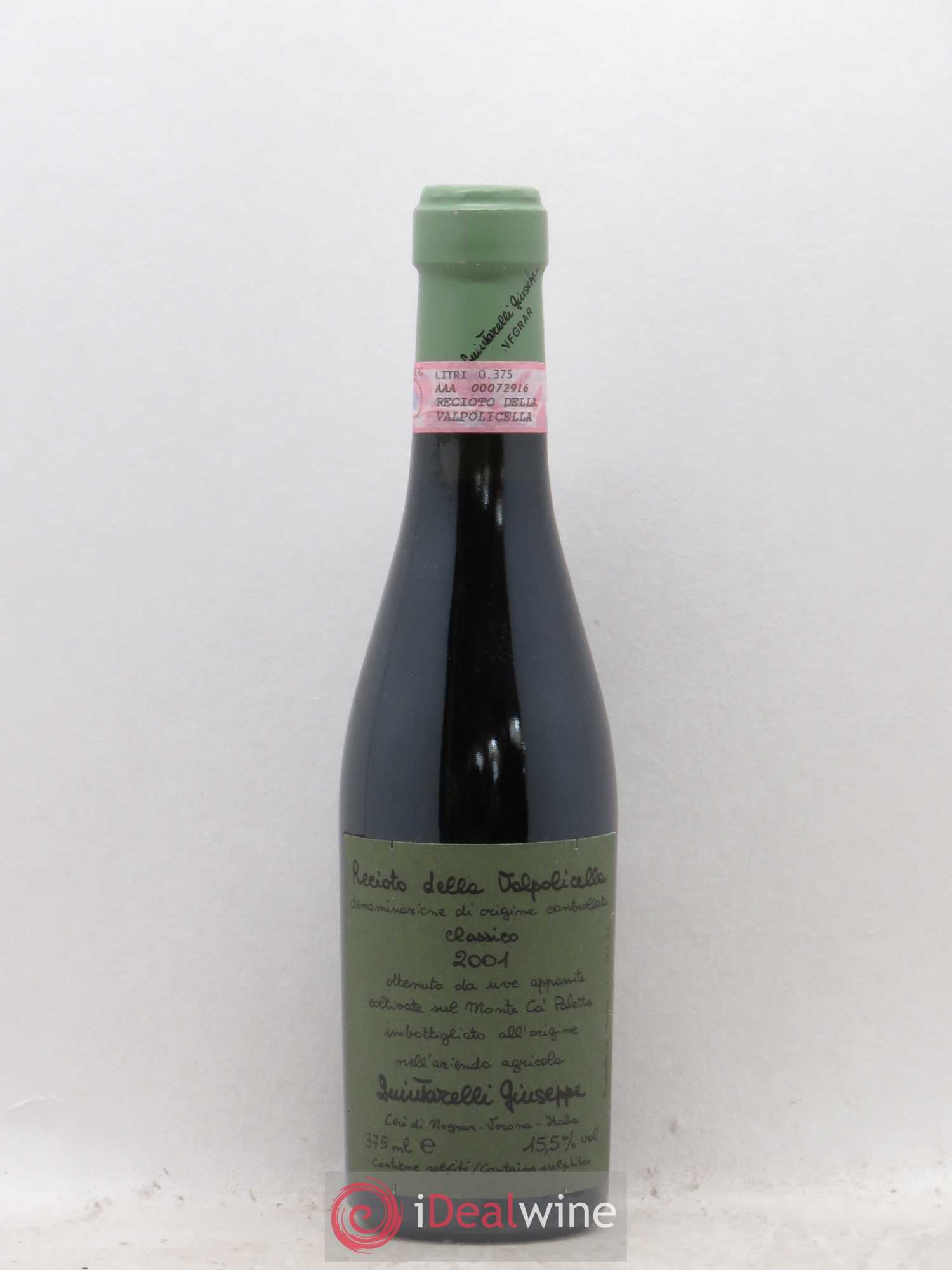 Italie Reccioto Della Valpolicella Quintarelli (sans prix de réserve) 2001 - Posten von 1 Demi-Flasche - 0