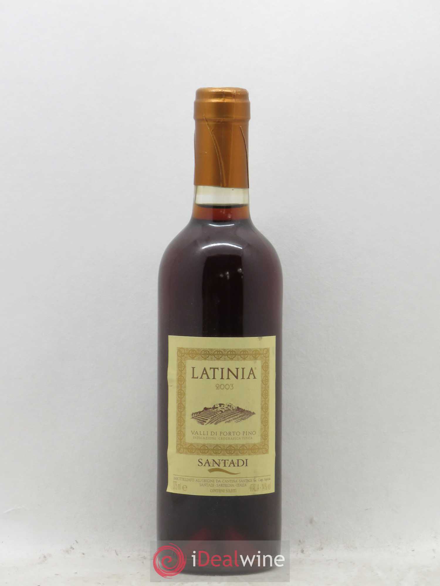 Italie Santadi Latinia (sans prix de réserve) 2003 - Posten von 1 Demi-Flasche - 0