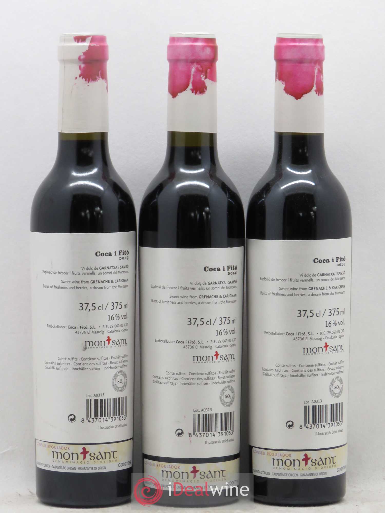 Montsant DO Coca I Fito (sans prix de réserve) - Posten von 6 Demi-Flaschen - 4