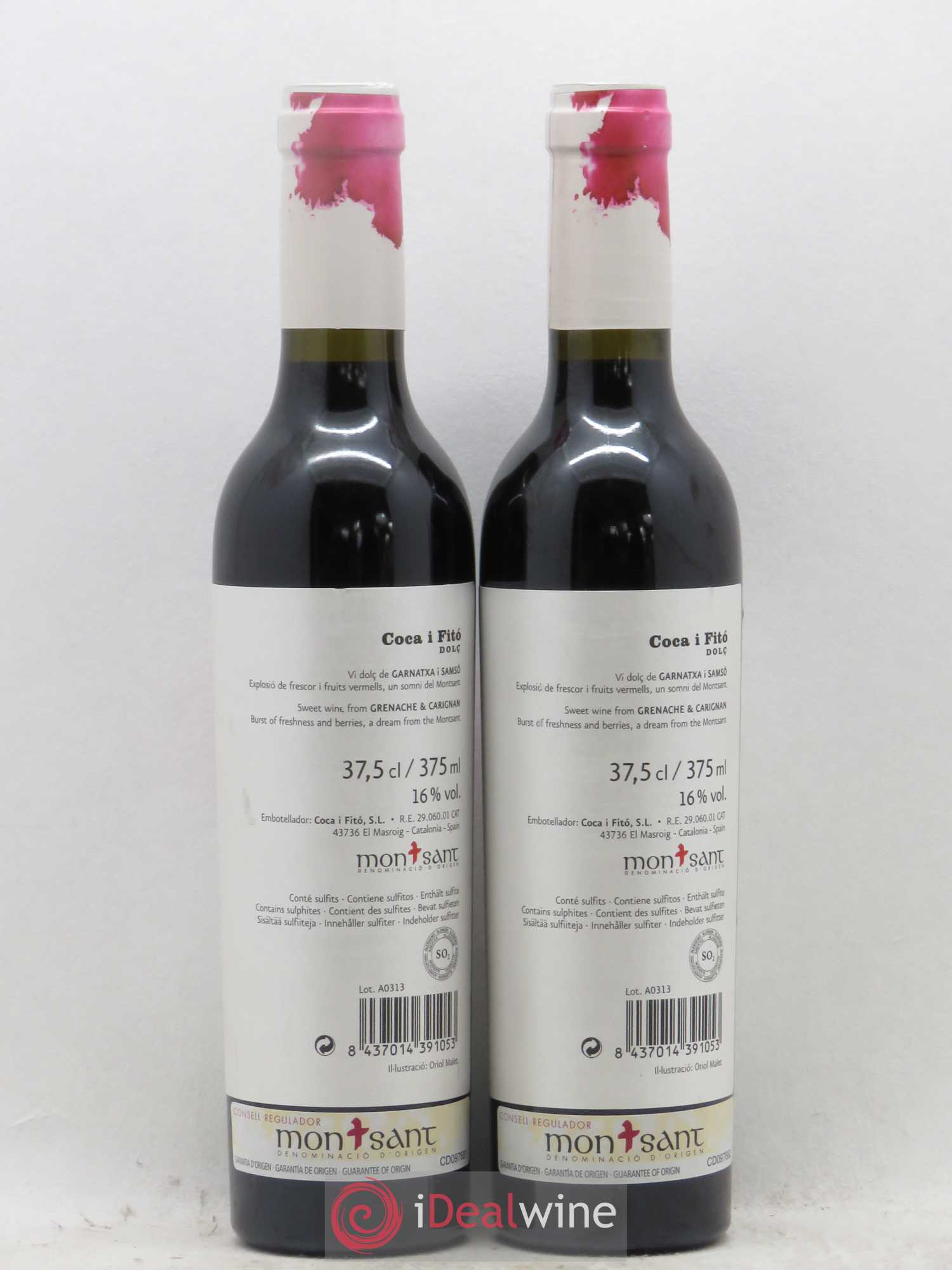 Montsant DO Coca I Fito (sans prix de réserve) - Posten von 2 Demi-Flaschen - 1