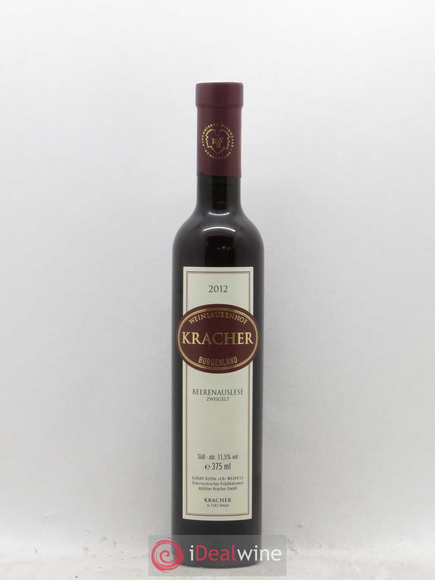 Autriche Kracher Beerenauslese Zweigelt 2012 - Posten von 1 Demi-Flasche - 0