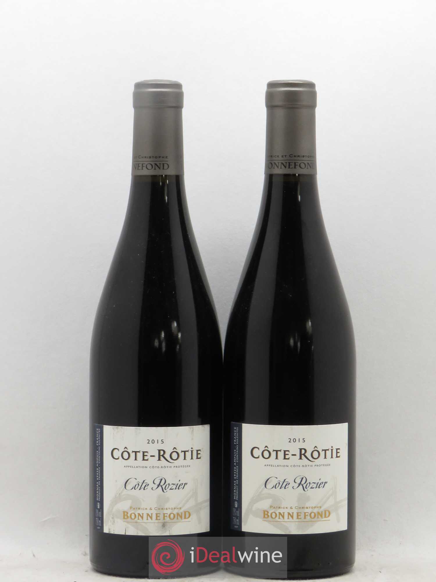Côte-Rôtie Côte Rozier Domaine Bonnefond (sans prix de réserve) 2015 - Lot de 2 bouteilles - 0