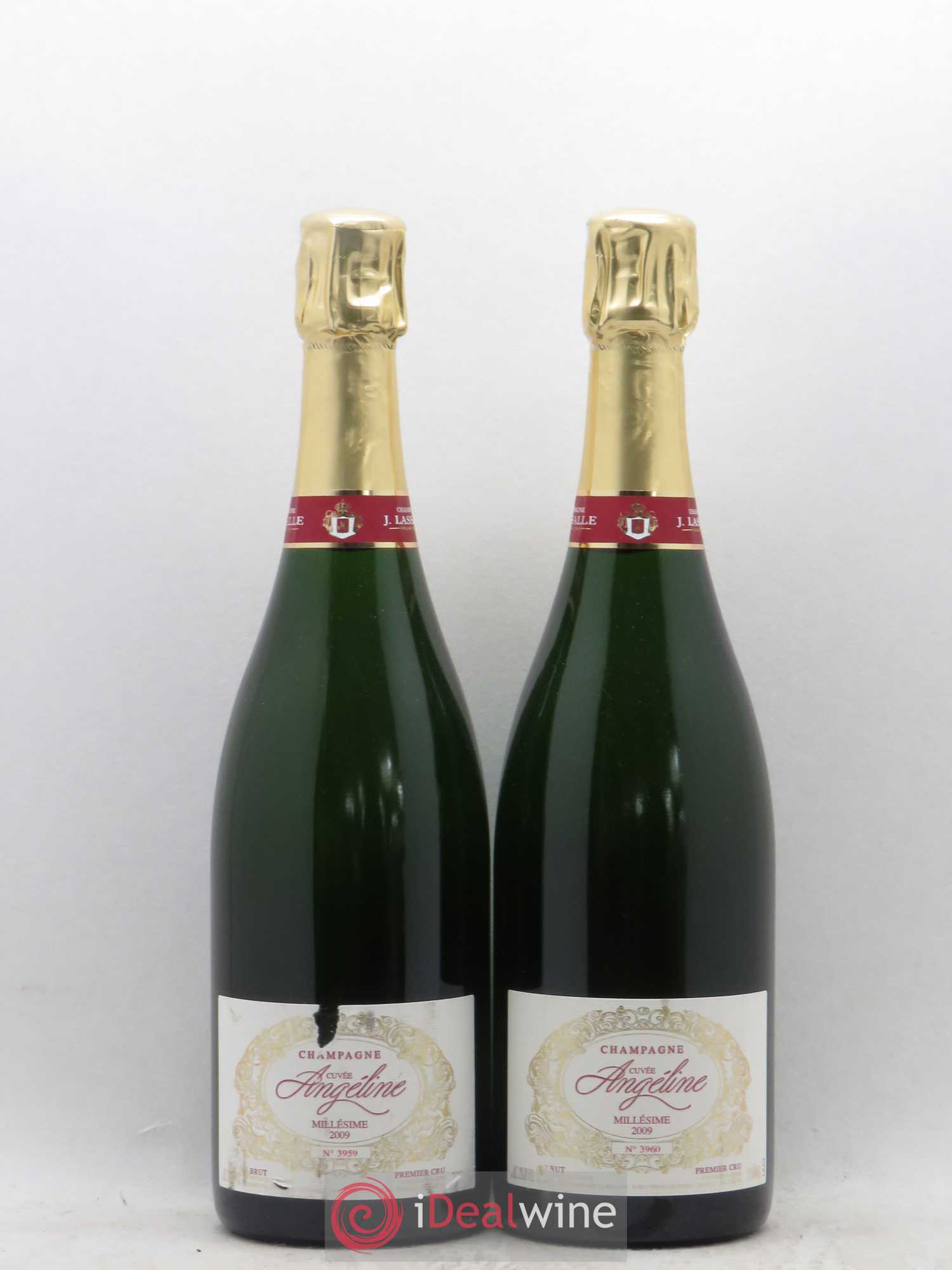 Champagne Lassalle Blanc de Blancs Cuvée Angéline (sans prix de réserve) 2009 - Posten von 2 Flaschen - 0