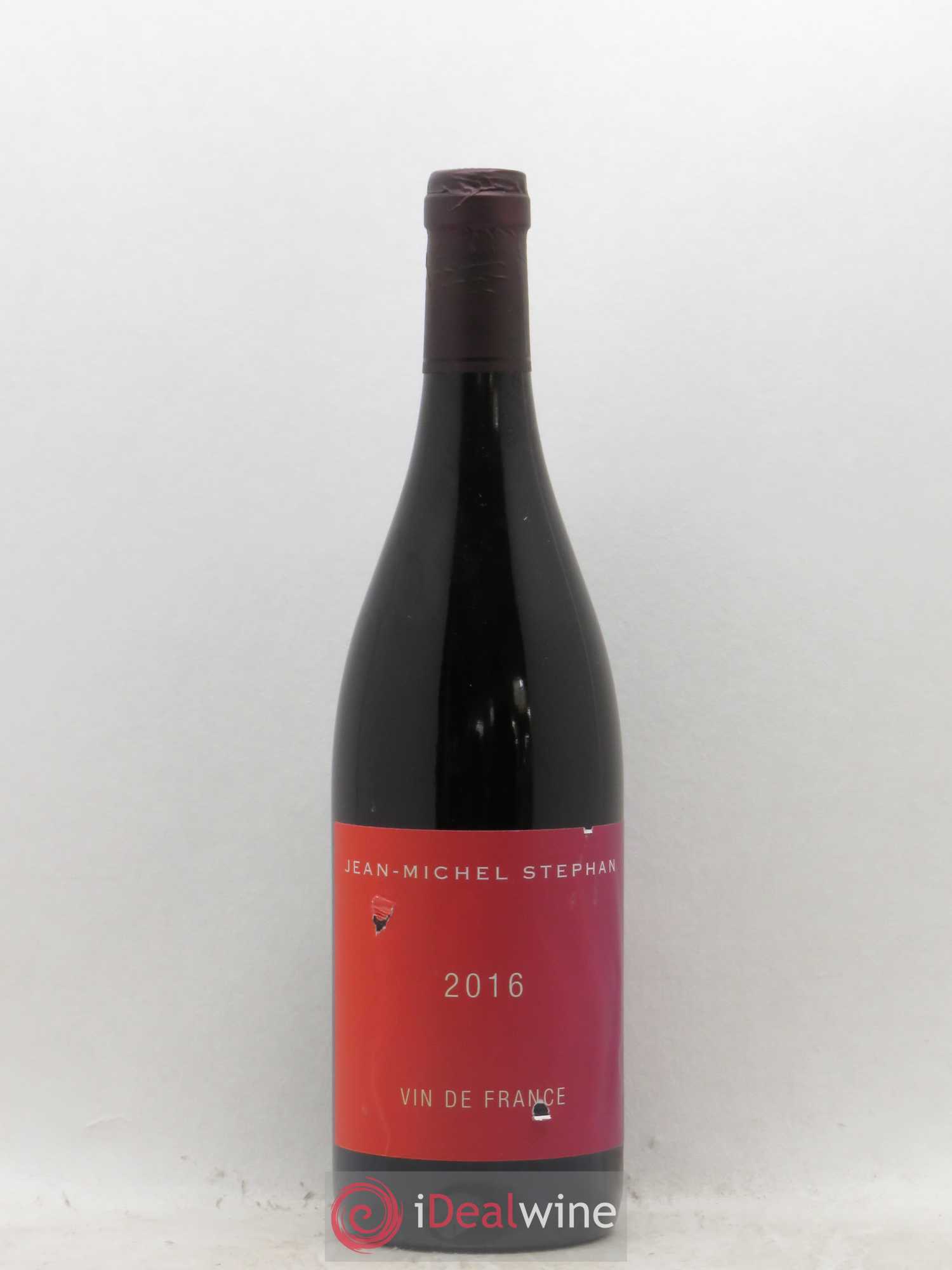 Vin de France Syrah Jean-Michel Stephan (sans prix de réserve) 2016 - Lot de 1 bouteille - 0