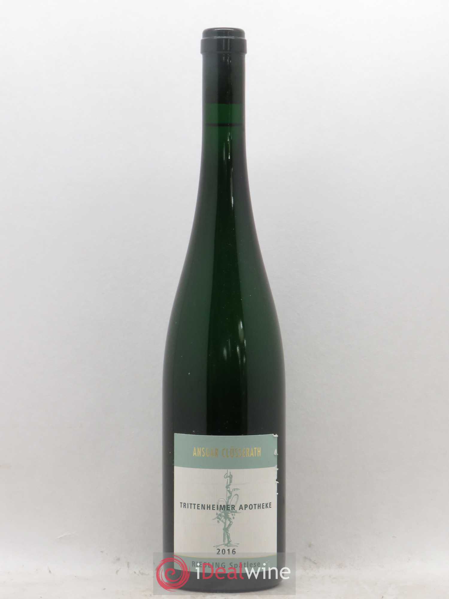 Allemagne Mosel-Saar Ansgar Clusserath Trittenheimer Apotheke Riesling Spatlese (sans prix de réserve) 2016 - Posten von 1 Flasche - 0