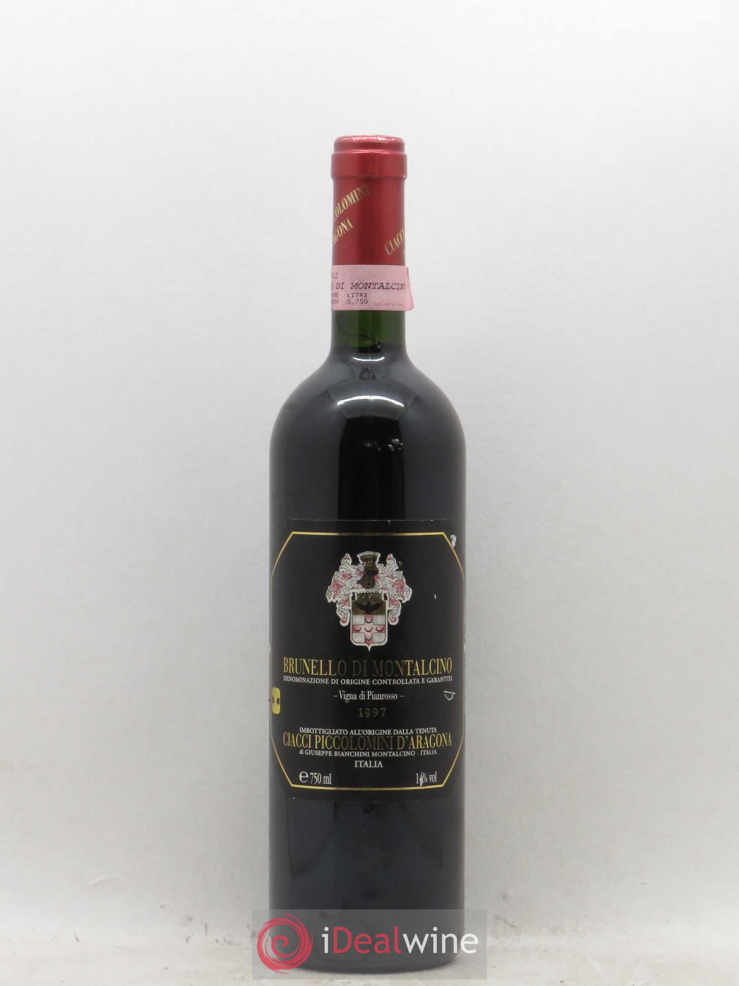 Brunello di Montalcino Ciacci Piccolomini d'Aragona Vigna di Pianrosso (sans prix de réserve) 1997 - Posten von 1 Flasche - 0