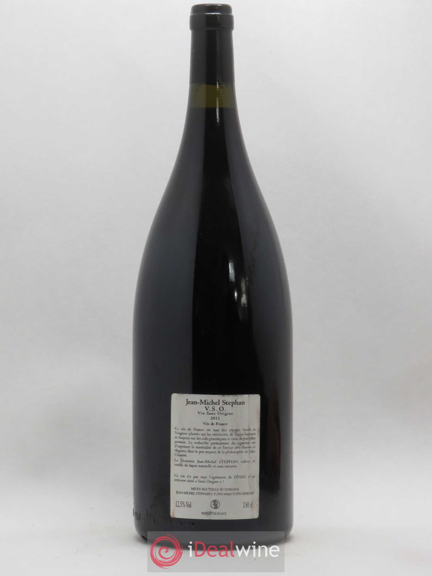 Vin de France Syrah Jean-Michel Stephan VSO (no reserve) 2011 - Lot of 1 magnum - 1