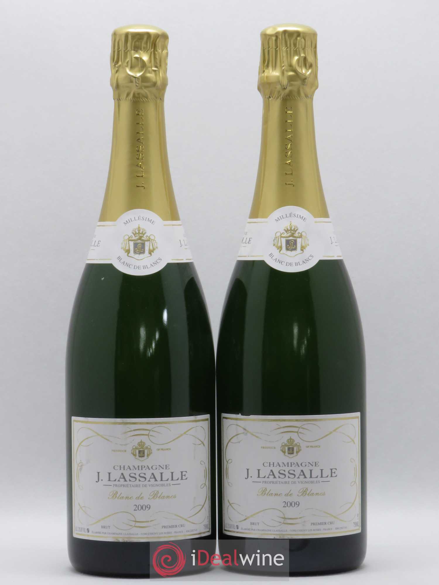Champagne Blanc de Blancs Lassalle (sans prix de réserve) 2009 - Posten von 2 Flaschen - 0