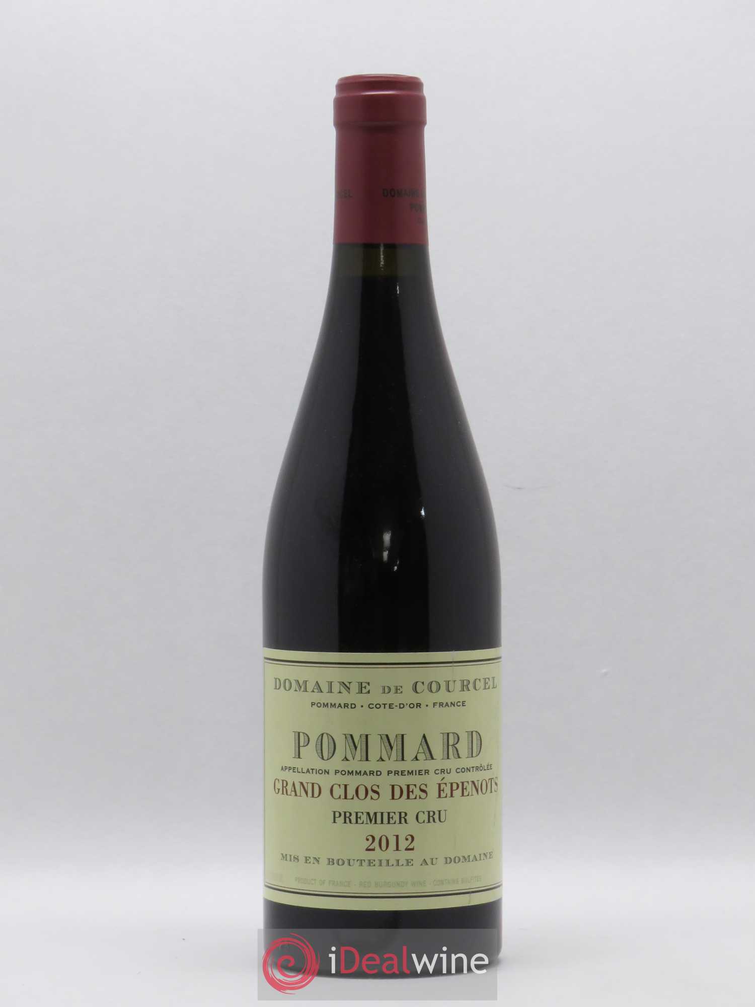 Pommard 1er Cru Grand Clos des Epenots de Courcel (Domaine) (sans prix de réserve) 2012 - Lot de 1 bouteille - 0