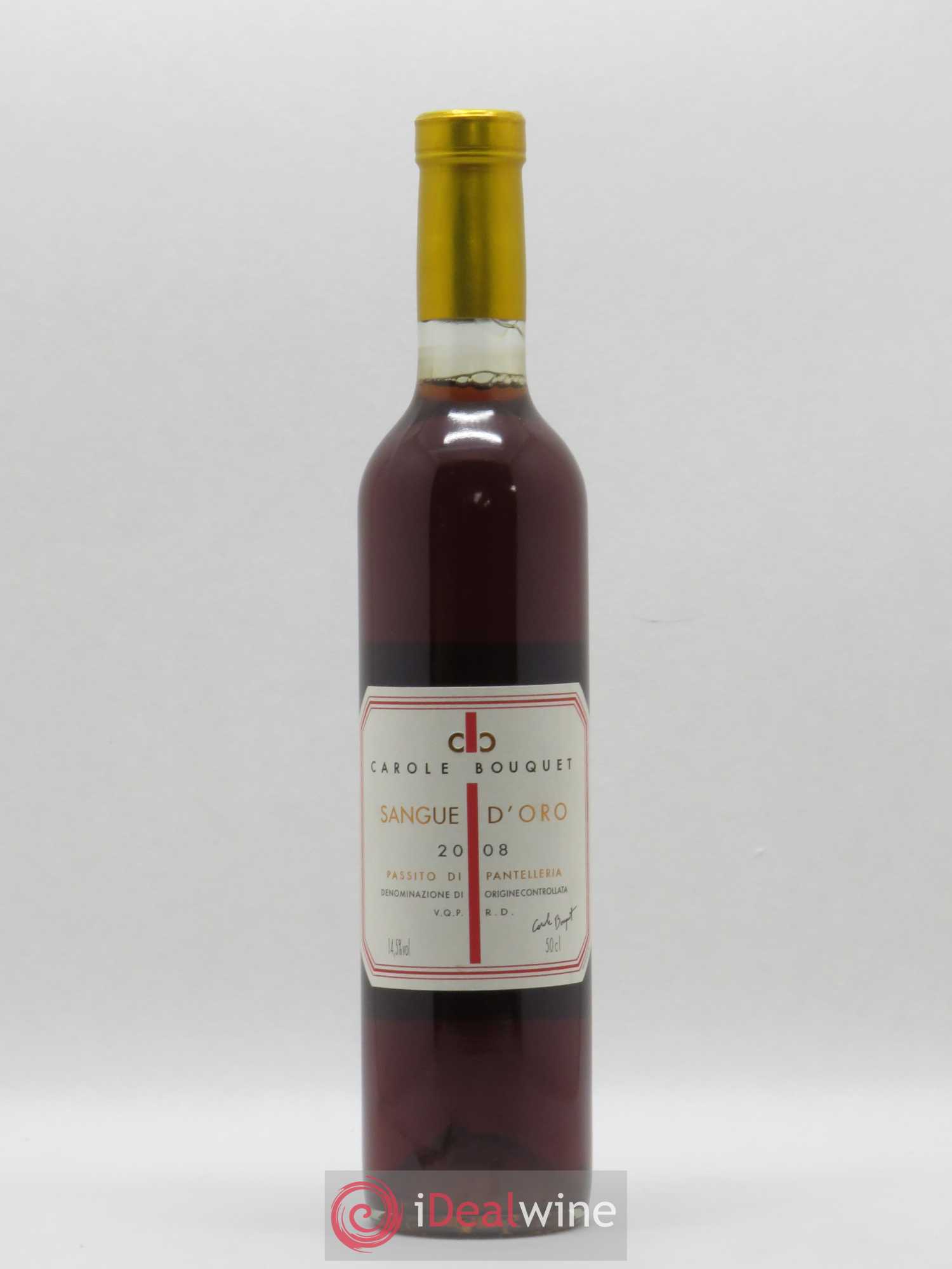 Passito di Pantelleria DOC Sangue d'Oro Carole Bouquet 50cl (senza prezzo di riserva) 2008 - Lotto di 1 bottiglia - 0