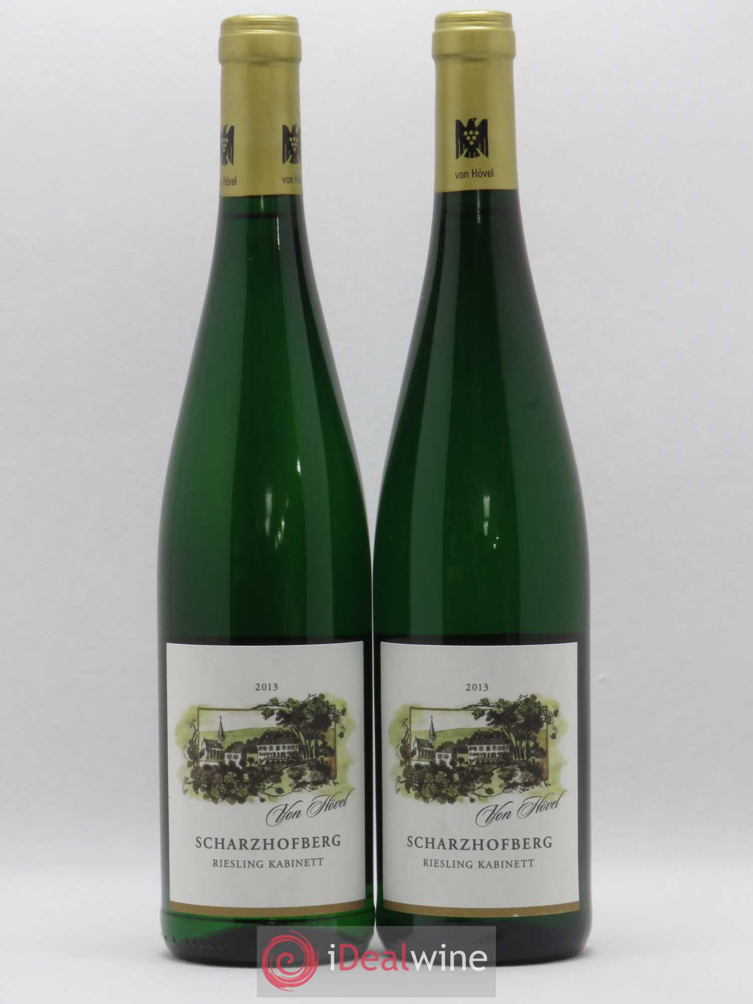 Riesling Kabinett Von Hovel Scharzhofberger (sans prix de réserve) 2013 - Posten von 2 Flaschen - 0