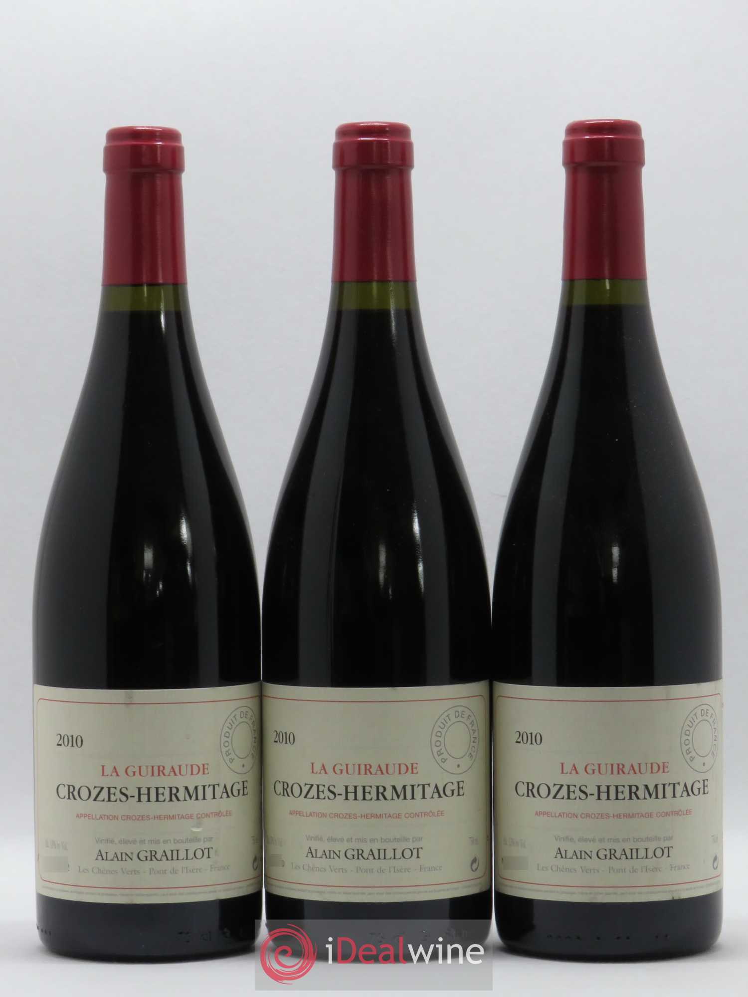 Crozes-Hermitage La Guiraude Domaine Graillot 2010 - Lot de 6 bouteilles - 1