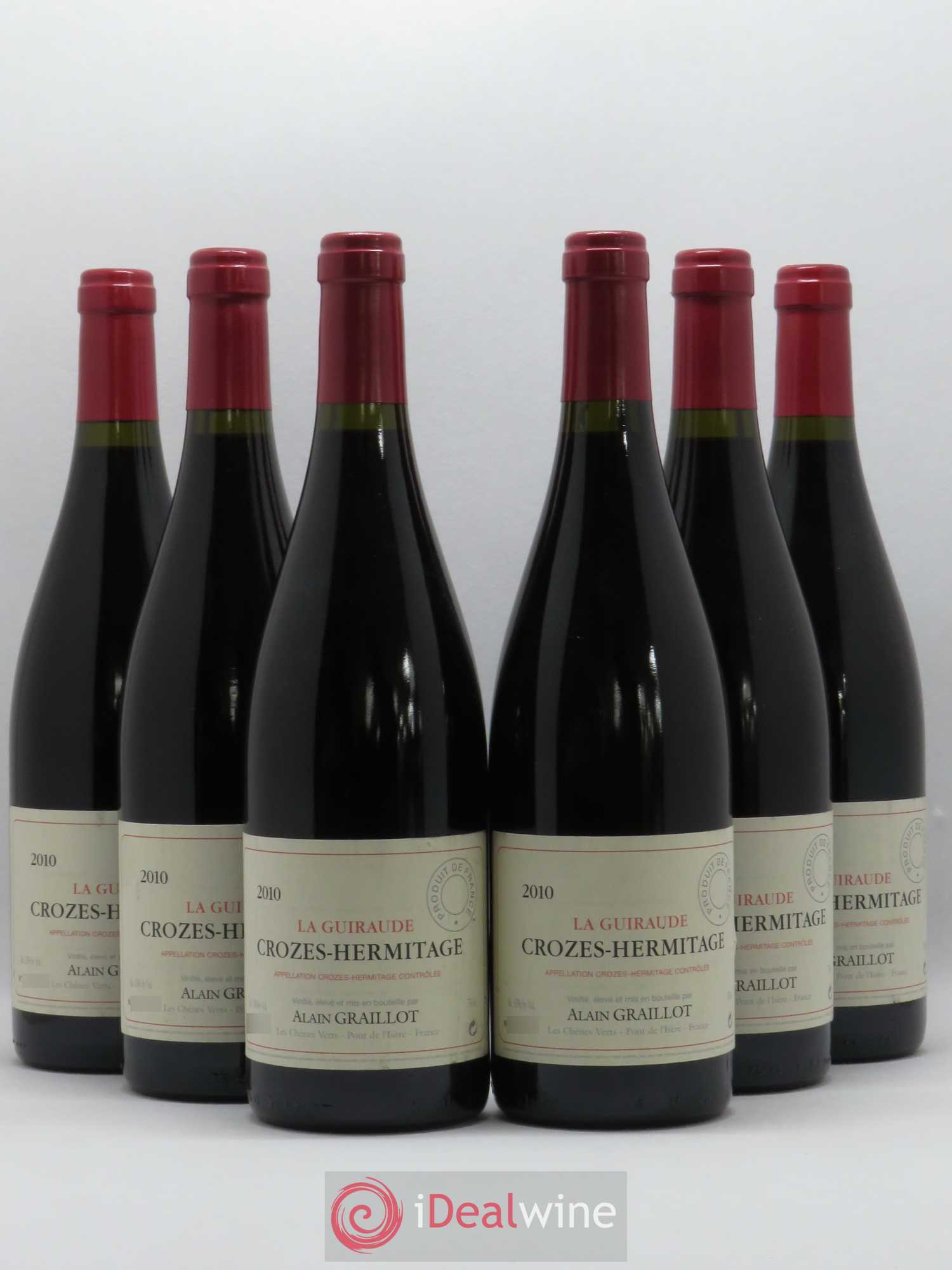 Crozes-Hermitage La Guiraude Domaine Graillot 2010 - Lot de 6 bouteilles - 0