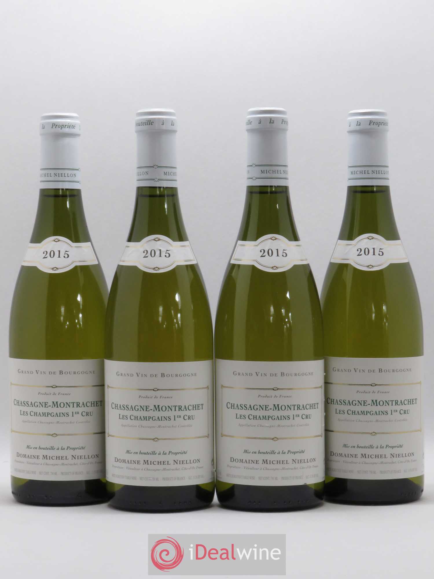 Chassagne-Montrachet 1er Cru Les Champgains Michel Niellon (Domaine) (sans prix de réserve) 2015 - Lot de 4 bouteilles - 0