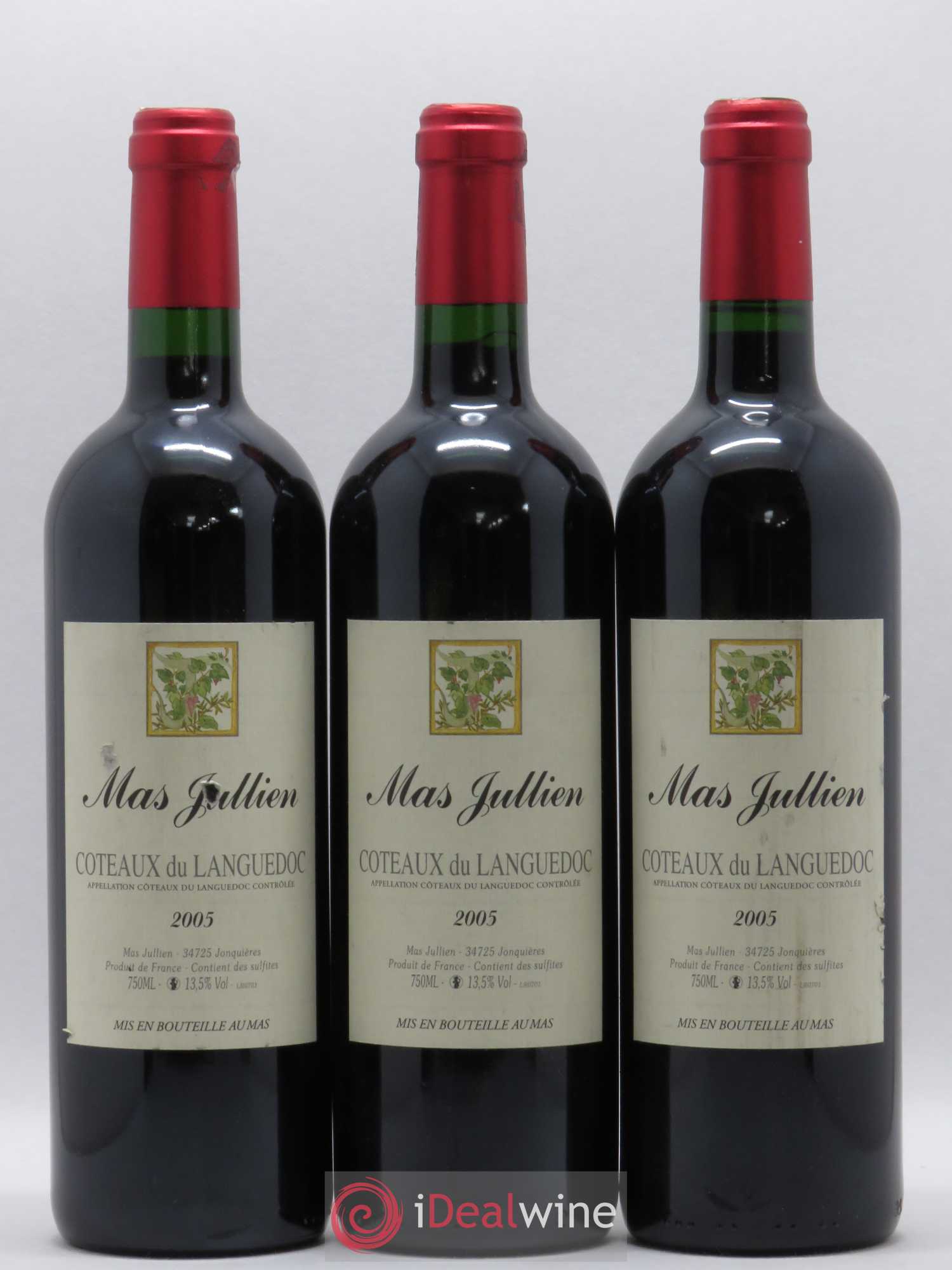 Terrasses du Larzac Mas Jullien Olivier Jullien 2005 - Lot de 3 bouteilles - 0