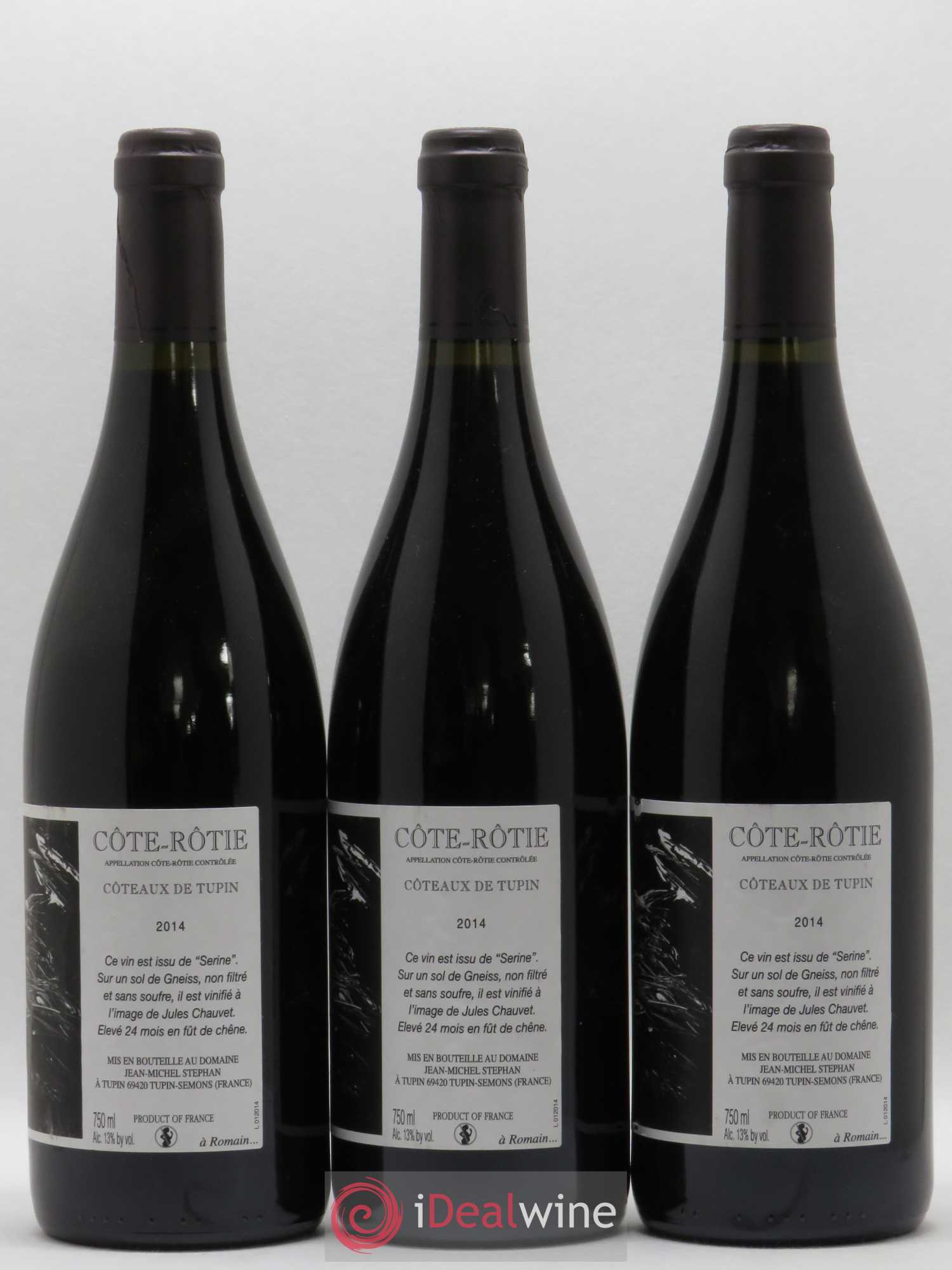 Côte-Rôtie Coteaux de Tupin Jean-Michel Stephan 2014 - Lot de 3 bouteilles - 1