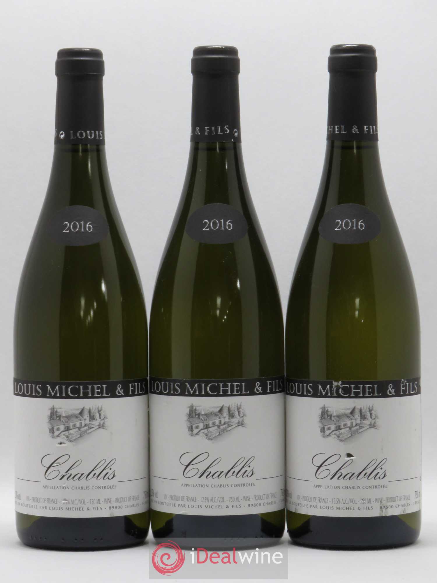 Chablis Louis Michel (sans prix de réserve) 2016 - Posten von 3 Flaschen - 0