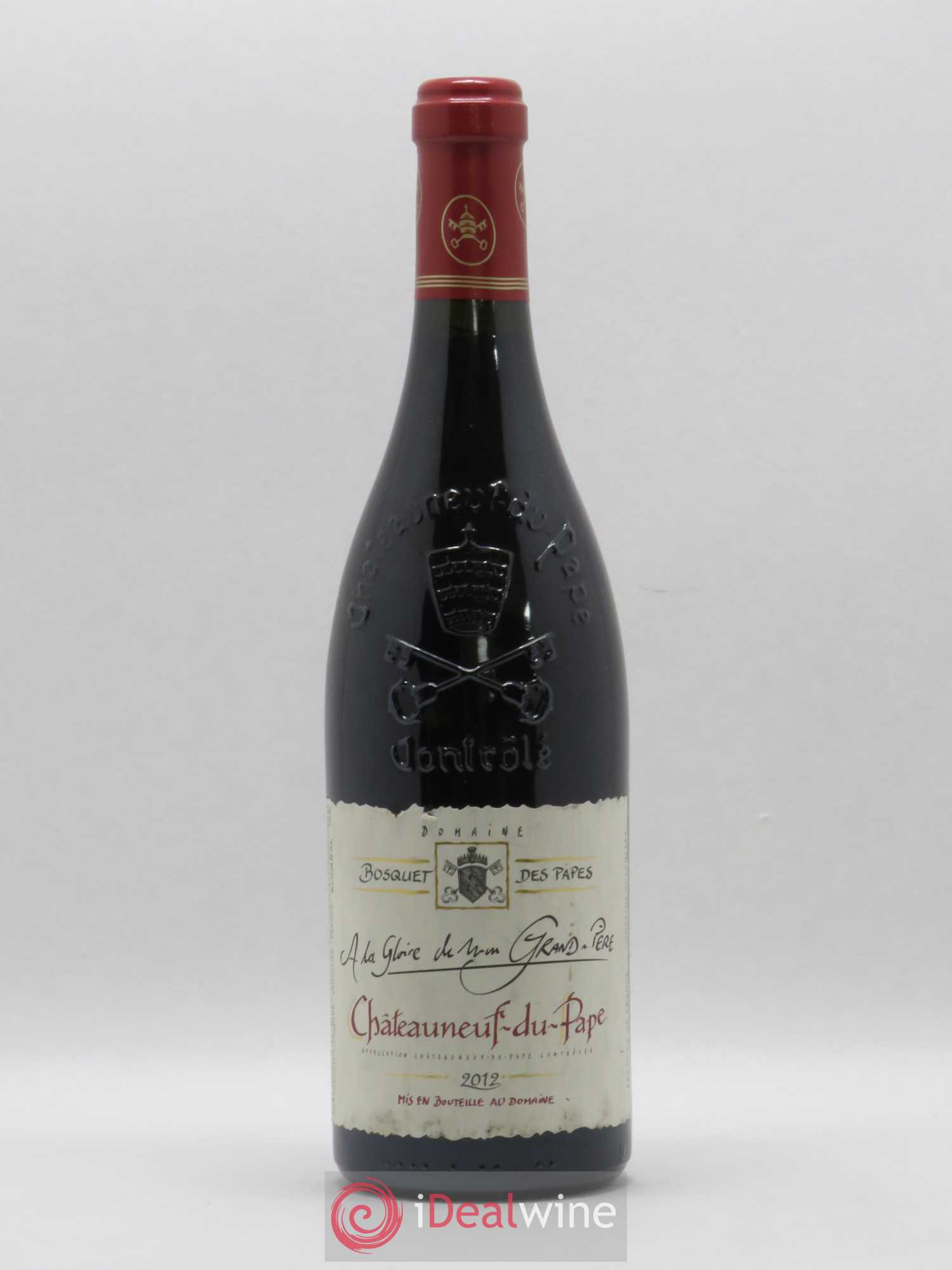 Châteauneuf-du-Pape A la Gloire de mon Grand Père Bosquet des Papes (sans prix de réserve) 2012 - Posten von 1 Flasche - 0