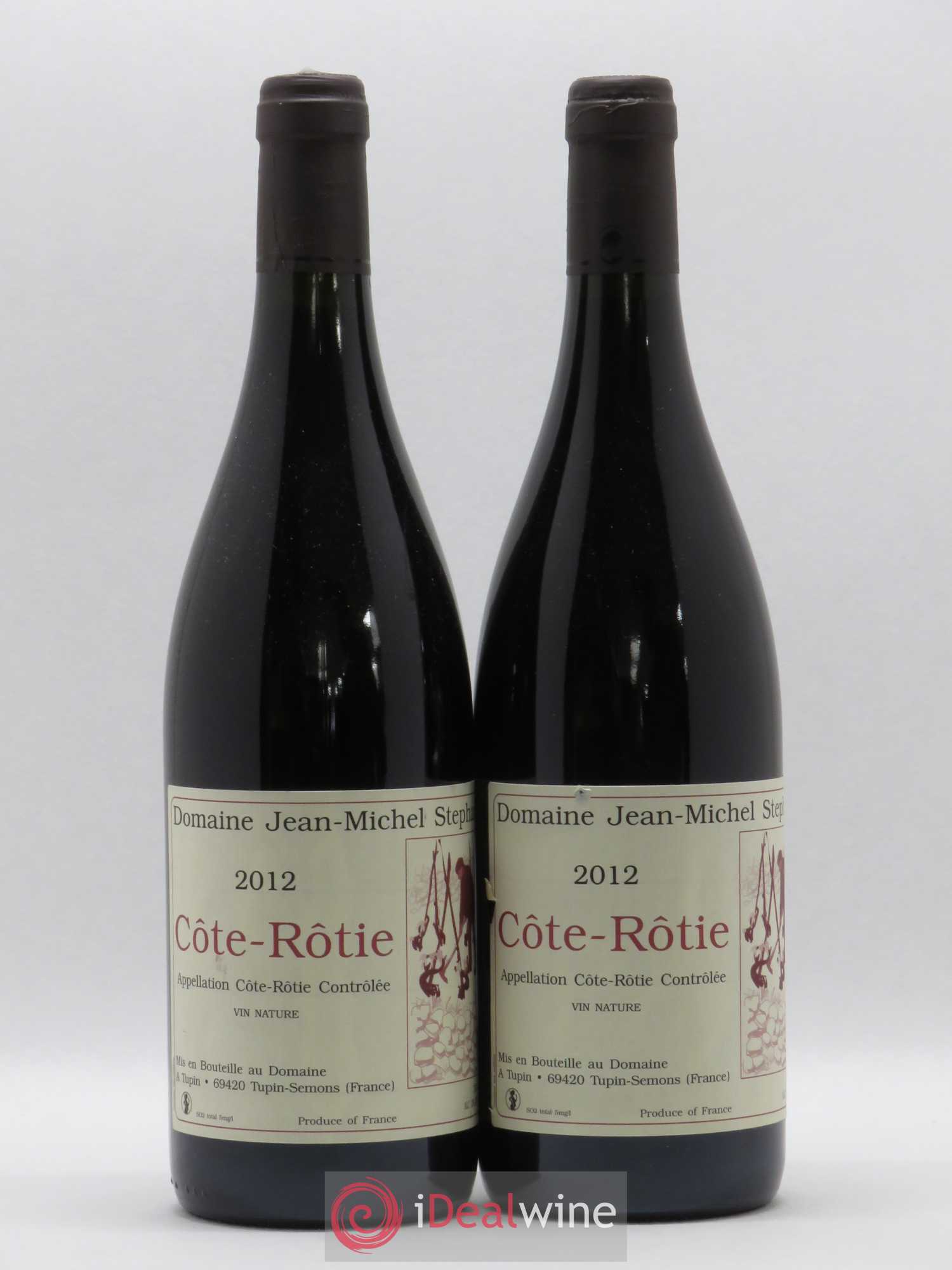 Côte-Rôtie Jean-Michel Stephan (sans prix de réserve) 2012 - Lot de 2 bouteilles - 0