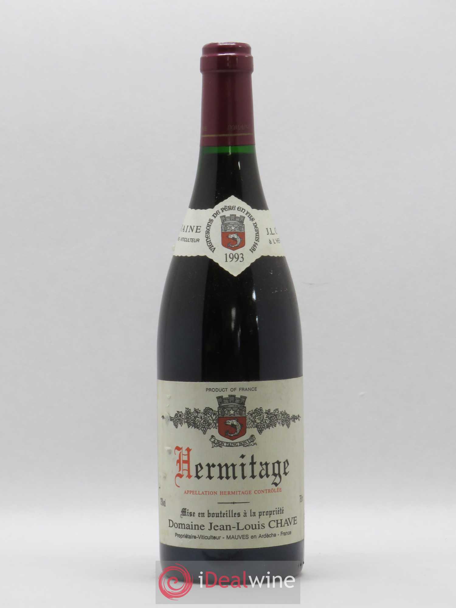 Hermitage Jean-Louis Chave 1993 - Lot de 1 bouteille - 0