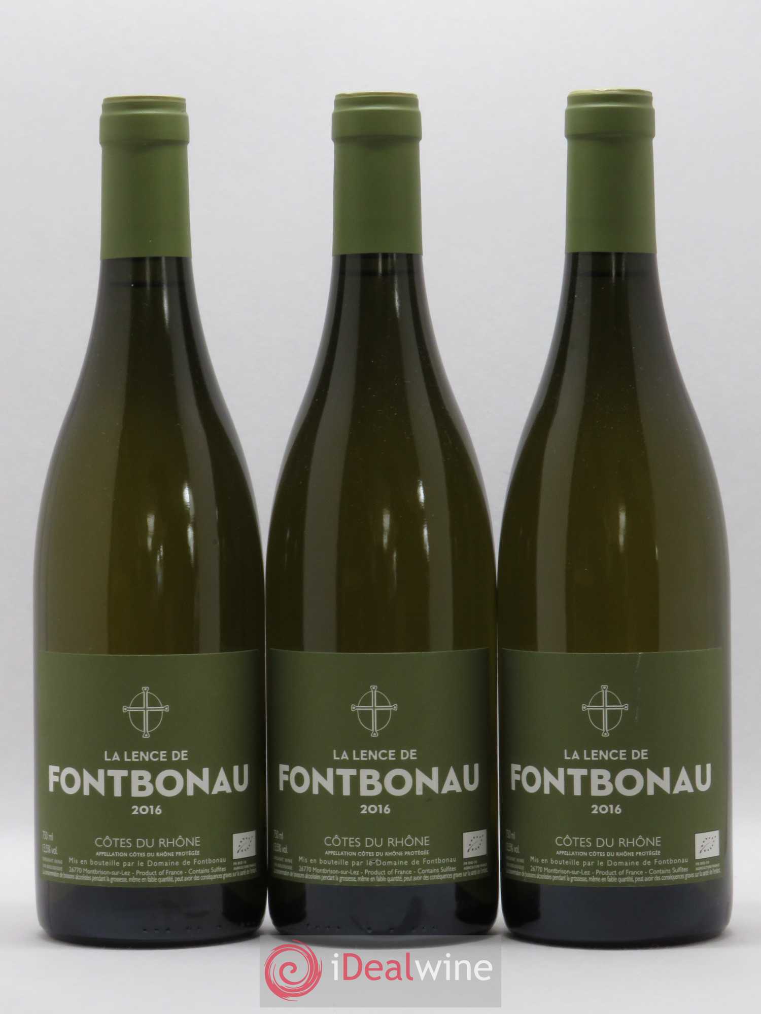 Côtes-du-Rhône Domaine Fontbonau La Lence de Fontbonau (sans prix de réserve) 2016 - Posten von 6 Flaschen - 1