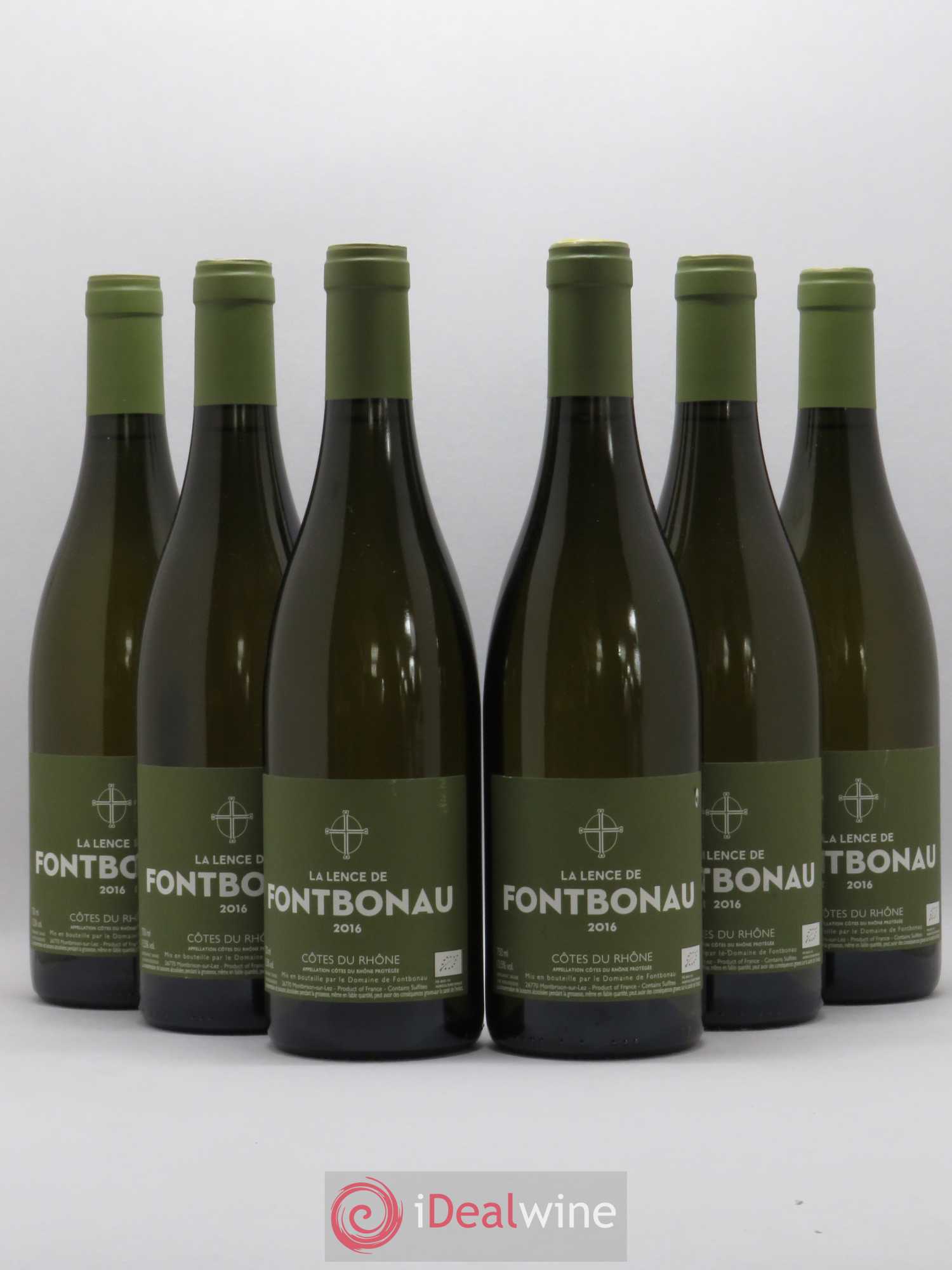 Côtes-du-Rhône Domaine Fontbonau La Lence de Fontbonau (sans prix de réserve) 2016 - Posten von 6 Flaschen - 0