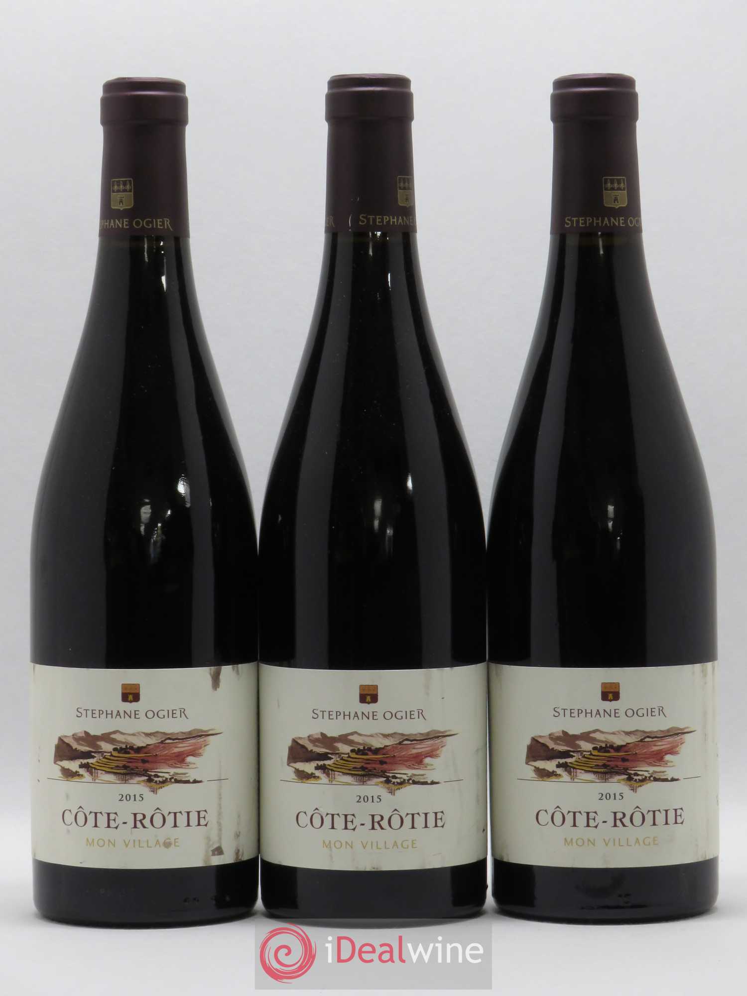 Côte-Rôtie Mon Village Stéphane Ogier (sans prix de réserve) 2015 - Lot de 3 bouteilles - 0