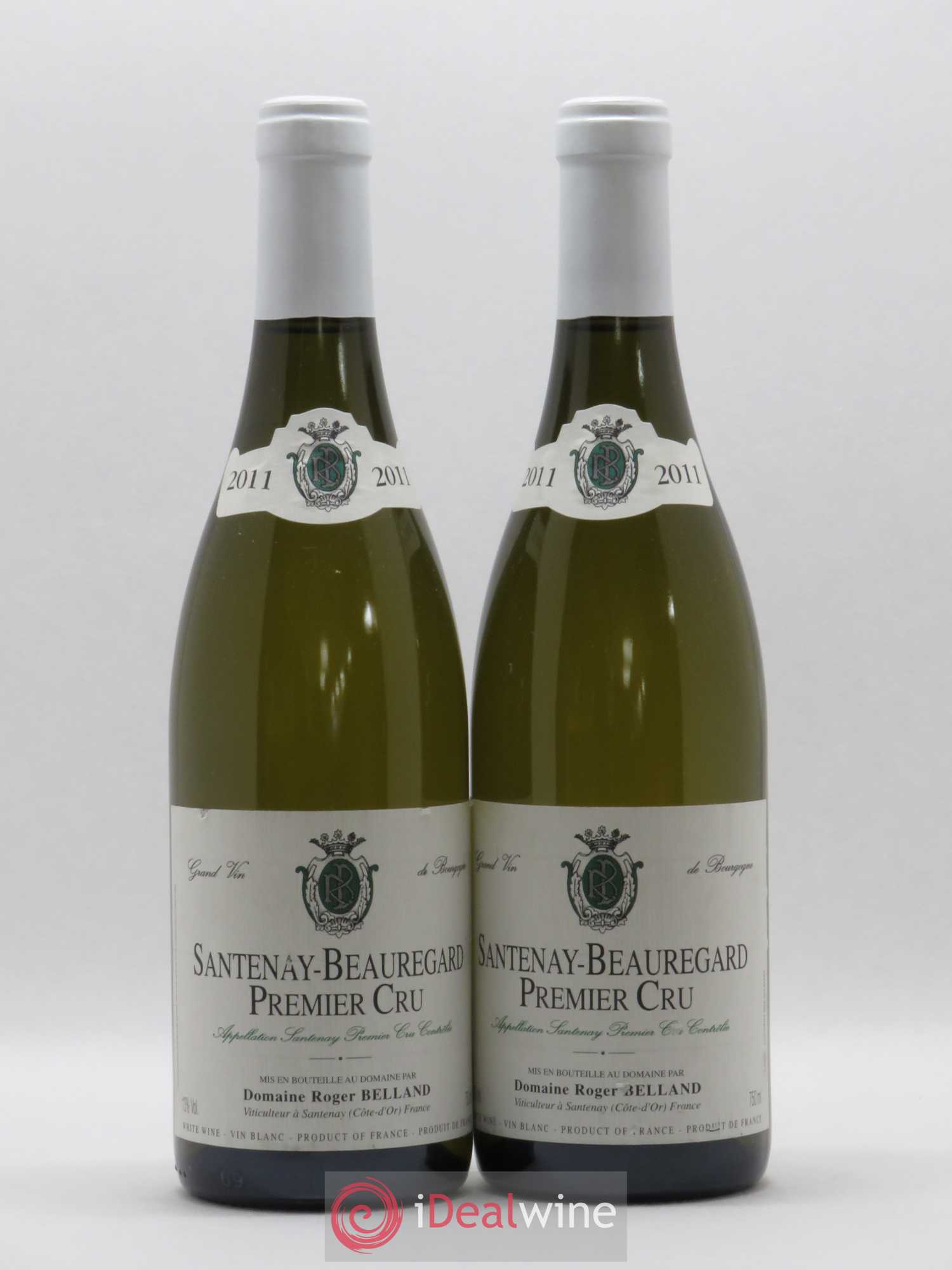 Santenay 1er Cru Beauregard Domaine Roger Belland (sans prix de réserve) 2011 - Posten von 2 Flaschen - 0
