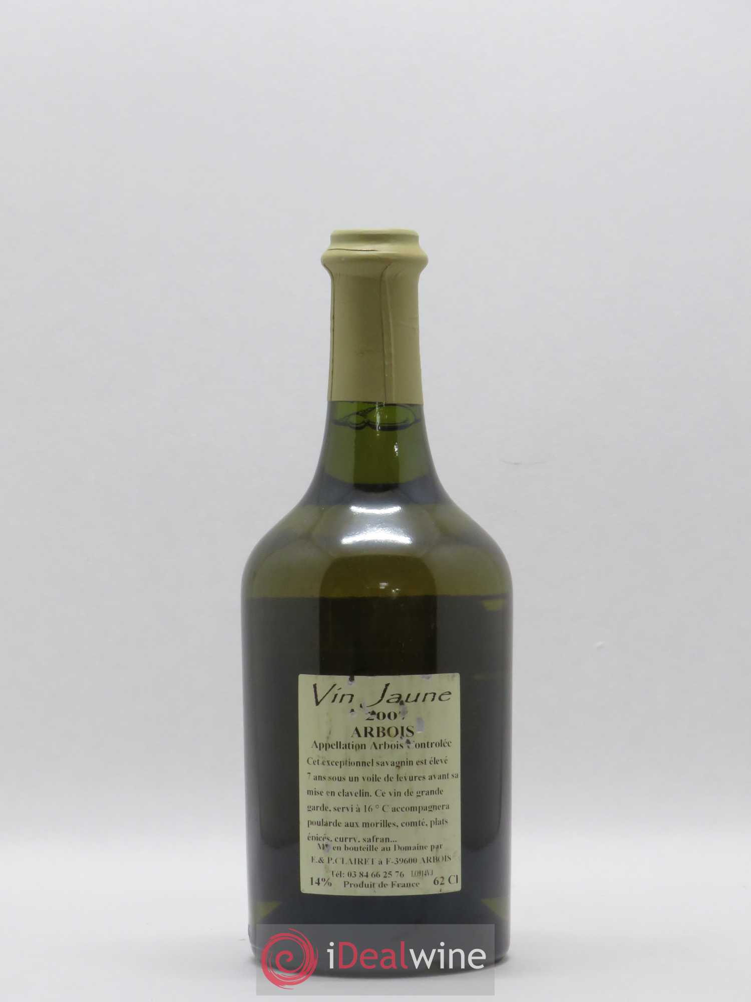 Arbois Vin Jaune Domaine de la Tournelle (sans prix de réserve) 2007 - Posten von 1 Flasche - 1