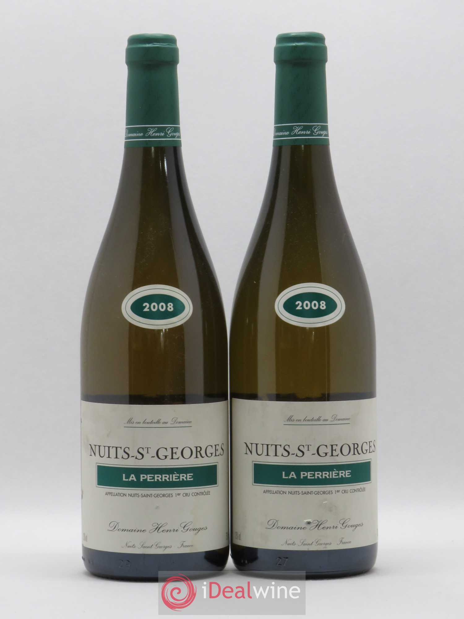 Nuits-Saint-Georges 1er Cru La Perrière Henri Gouges Domaine Henri Gouges (sans prix de réserve) 2008 - Lotto di 2 bottiglie - 0