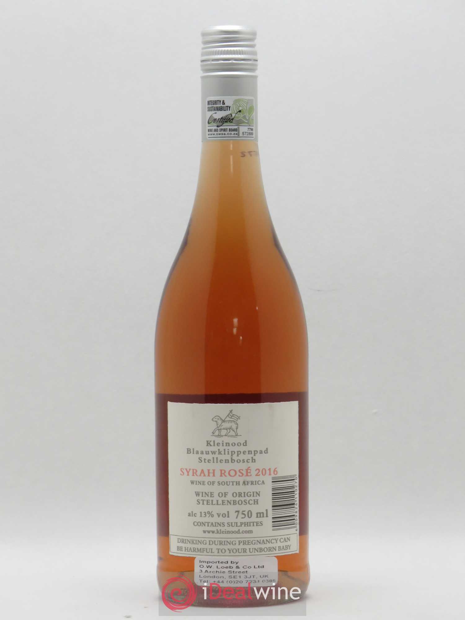 Afrique du Sud Stellenbosch Kleinood Blaauwklippenpad Syrah Tamboerskloof Katharien ADS (sans prix de réserve) 2016 - Lot de 1 bouteille - 1