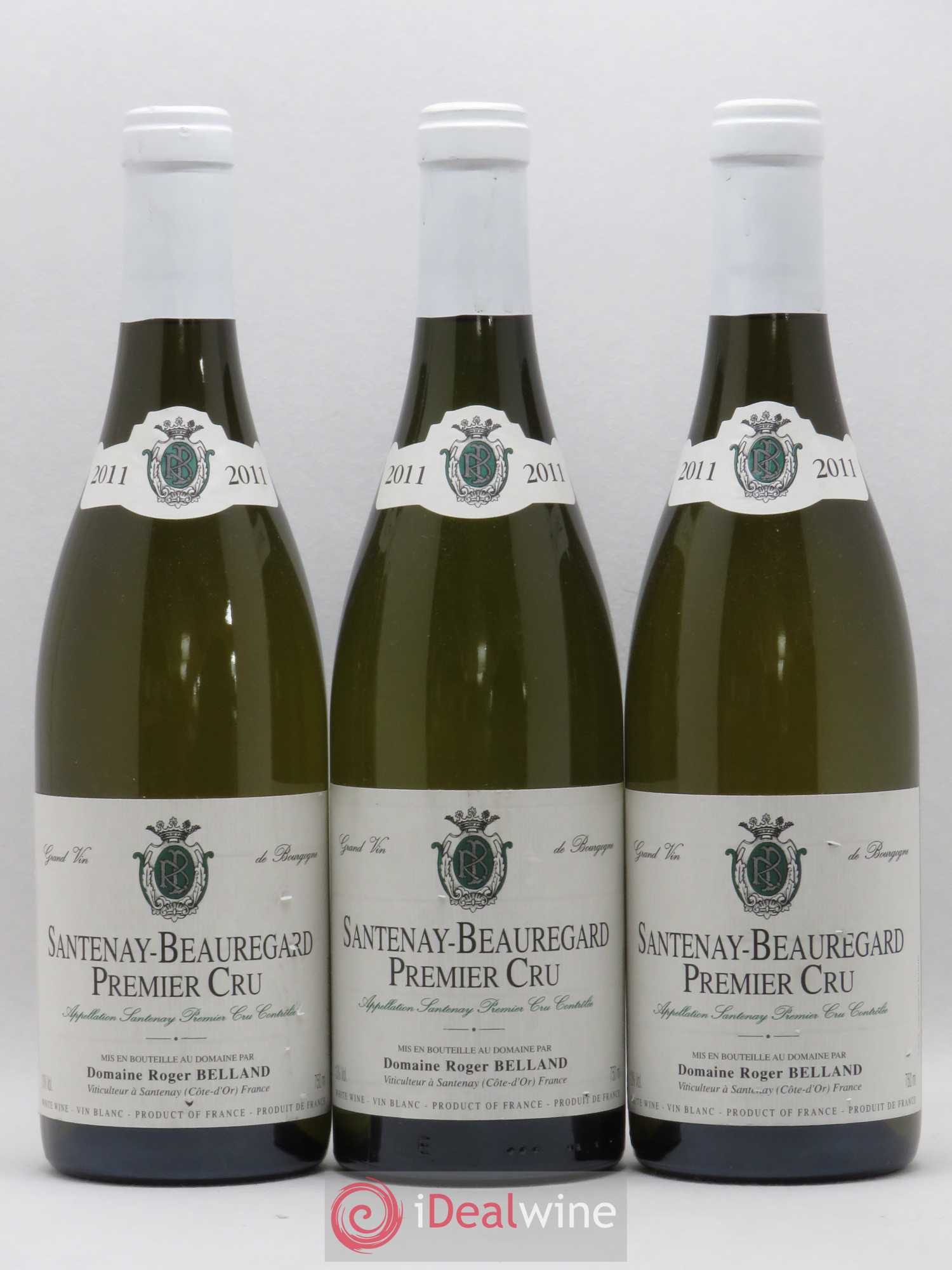 Santenay 1er Cru Beauregard Domaine Belland (sans prix de réserve) 2011 - Posten von 3 Flaschen - 0