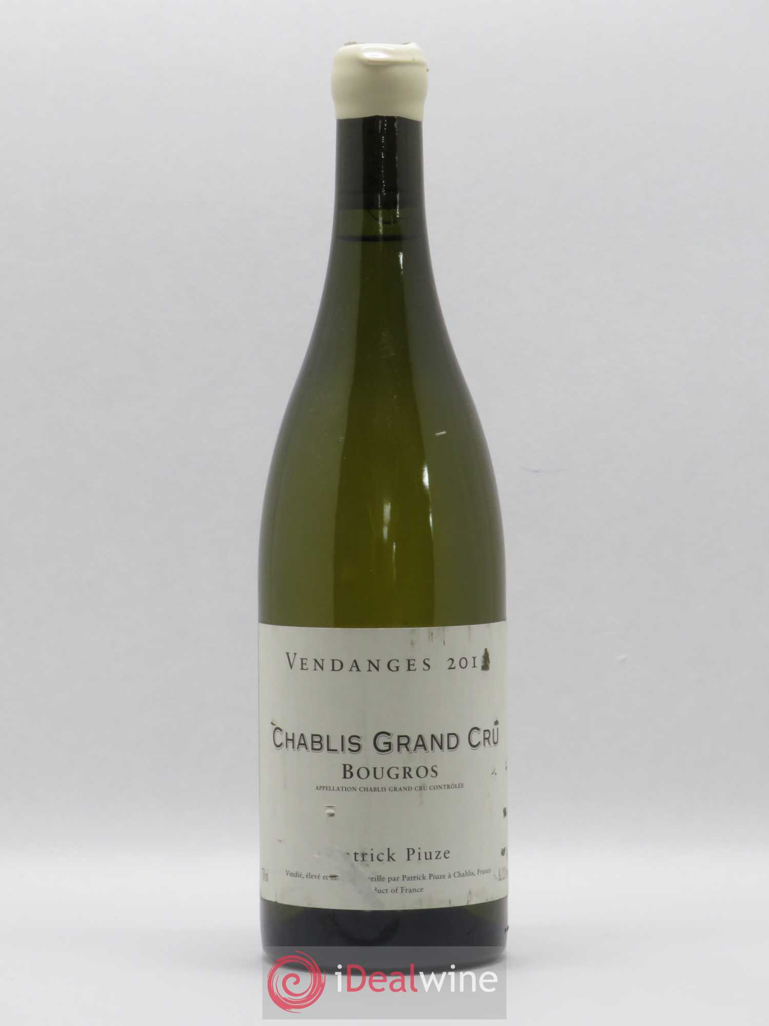 Chablis Grand Cru Bougros Patrick Piuze (Domaine) (sans prix de réserve) 2012 - Lot de 1 bouteille - 0