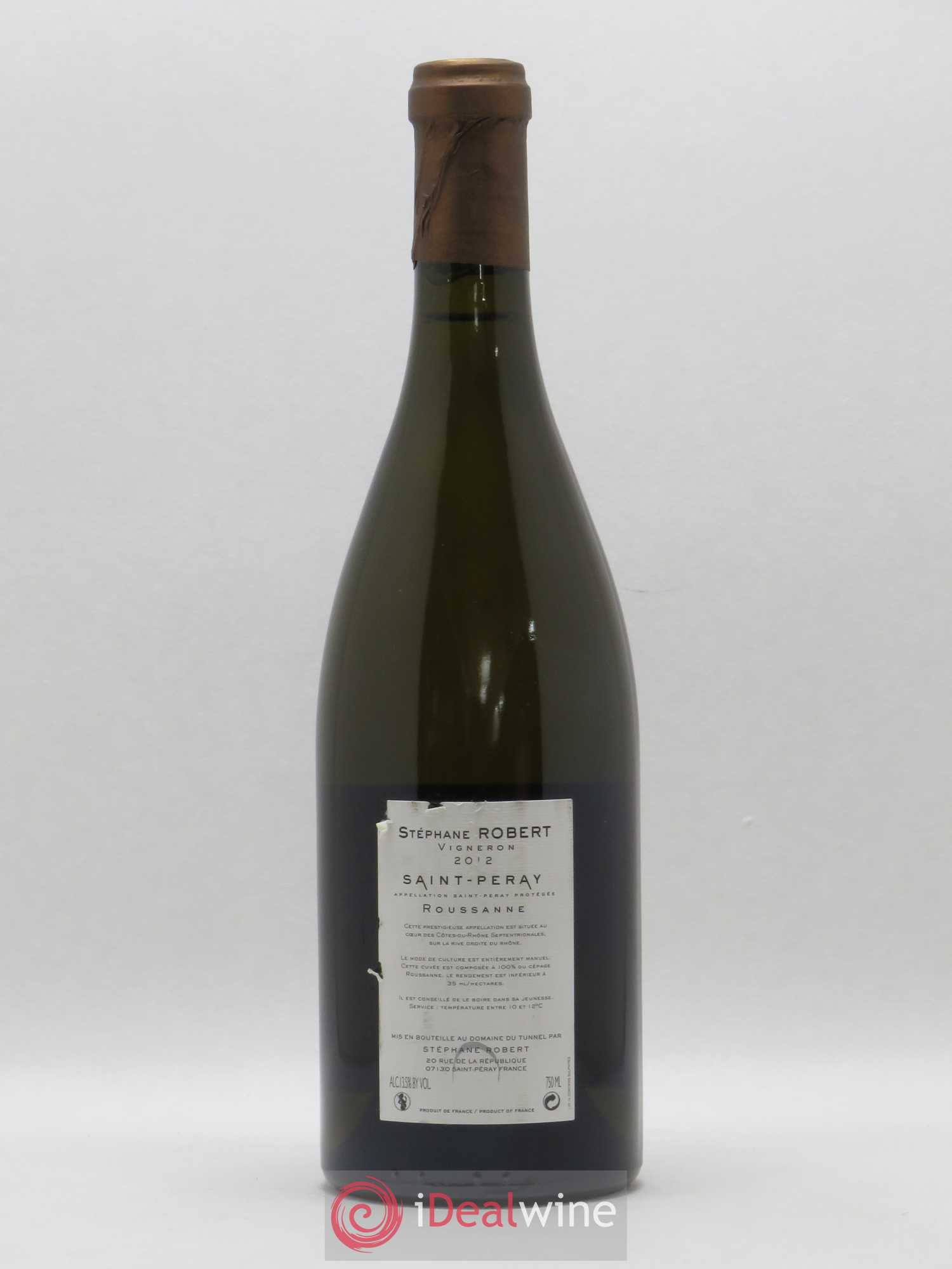 Saint-Péray Roussanne Tunnel (Domaine du) (sans prix de réserve) 2012 - Lot de 1 bouteille - 1