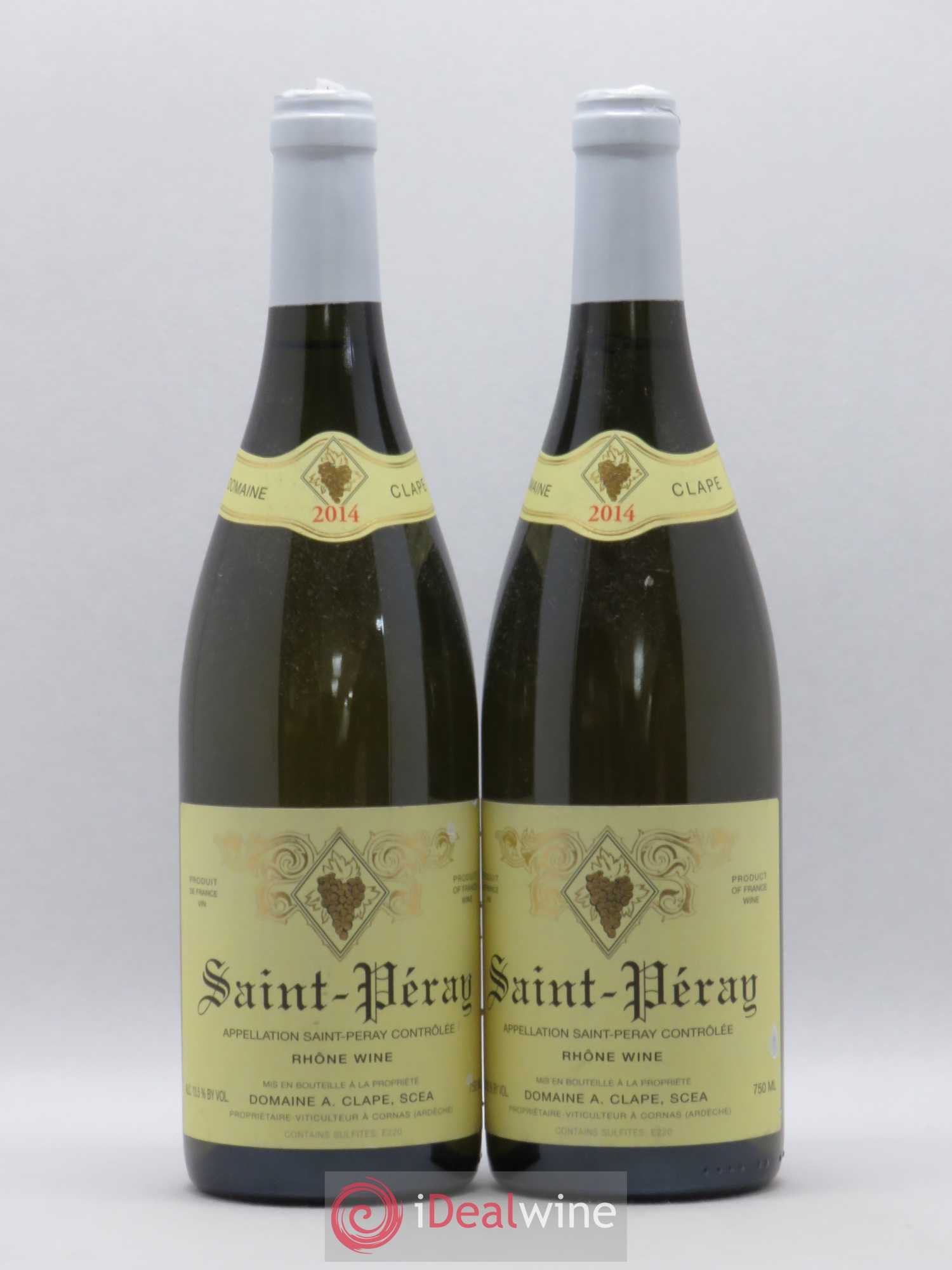 Saint-Péray Auguste Clape (sans prix de réserve) 2014 - Lot de 2 bouteilles - 0