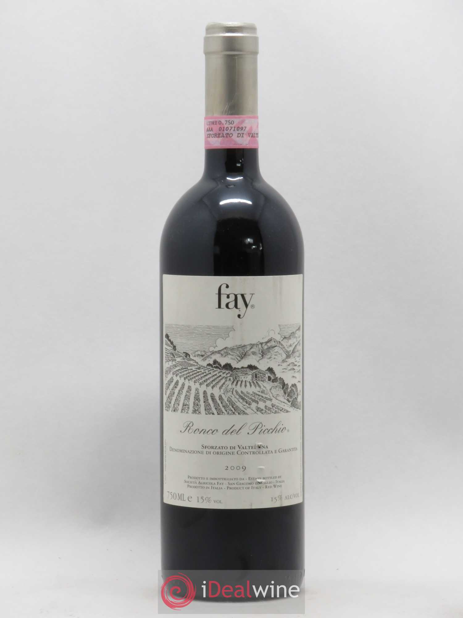 Italie Fay Ronco Del Picchio DOCG Sforzato Di Valtelina (sans prix de réserve) 2009 - Posten von 1 Flasche - 0
