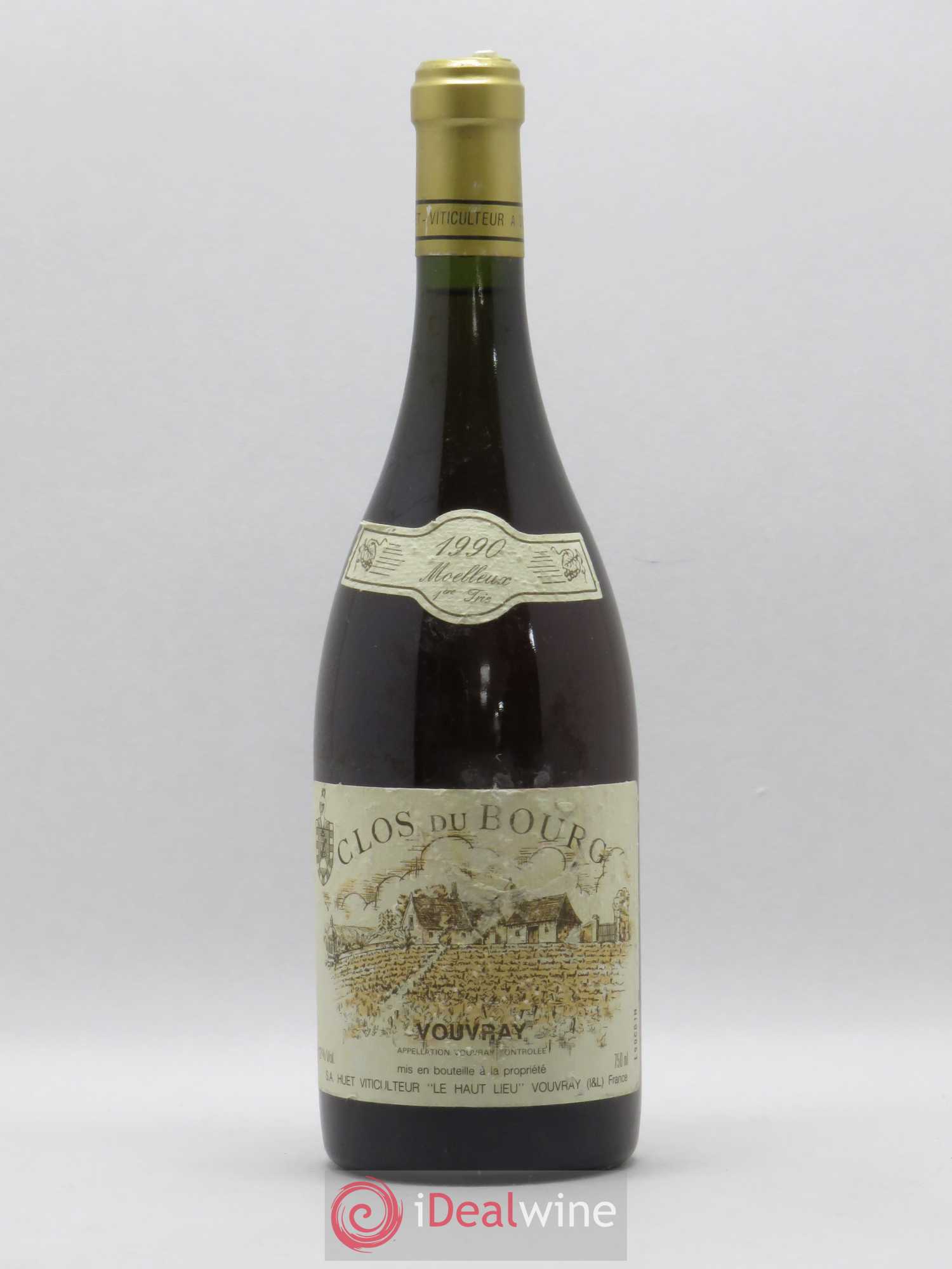 Vouvray Clos du Bourg Moelleux Domaine Huet 1er trie 1990 - Lotto di 1 bottiglia - 0