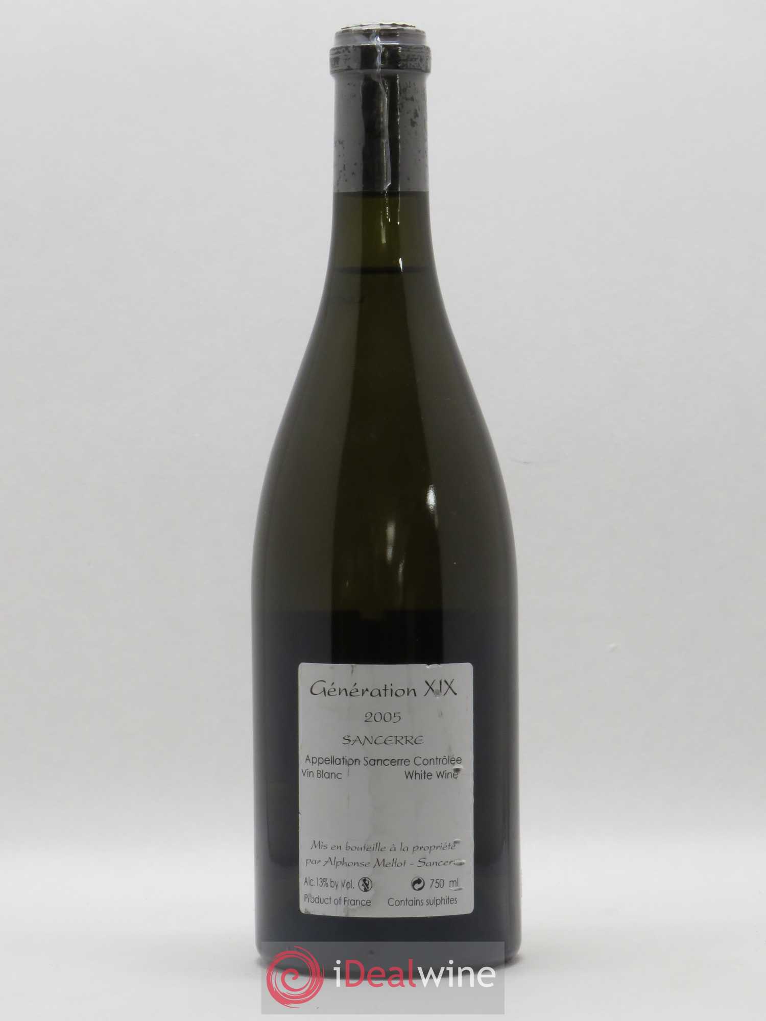 Sancerre Génération XIX Alphonse Mellot (sans prix de réserve) 2005 - Lot de 1 bouteille - 1