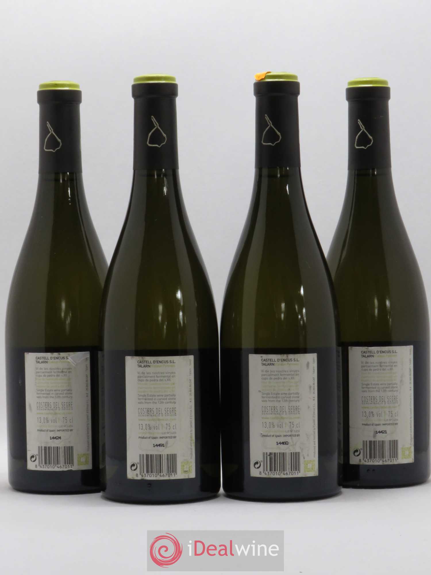 Espagne Taleia Costers Del Segre (sans prix de réserve) 2014 - Posten von 4 Flaschen - 1