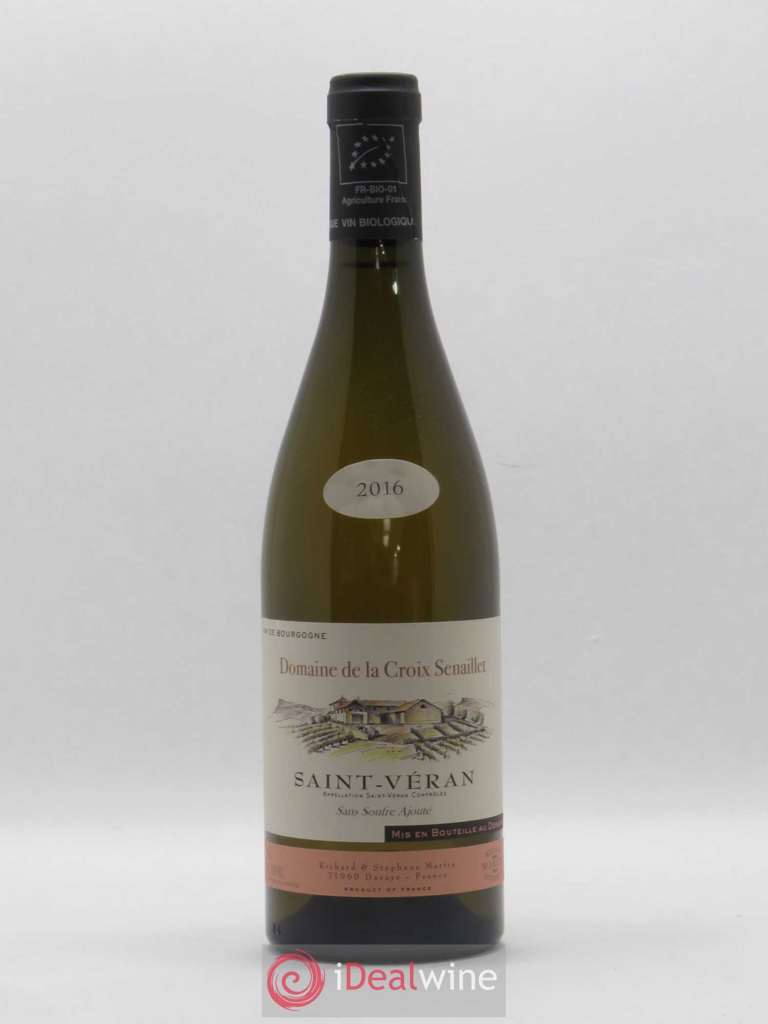 Saint-Véran Domaine La Croix Senaillet (sans prix de réserve) 2016 - Posten von 1 Flasche - 0