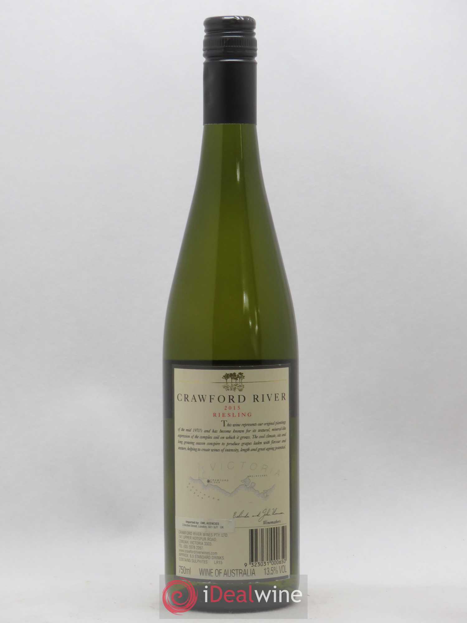 Australie Crawford River Riesling (sans prix de réserve) 2015 - Posten von 1 Flasche - 1