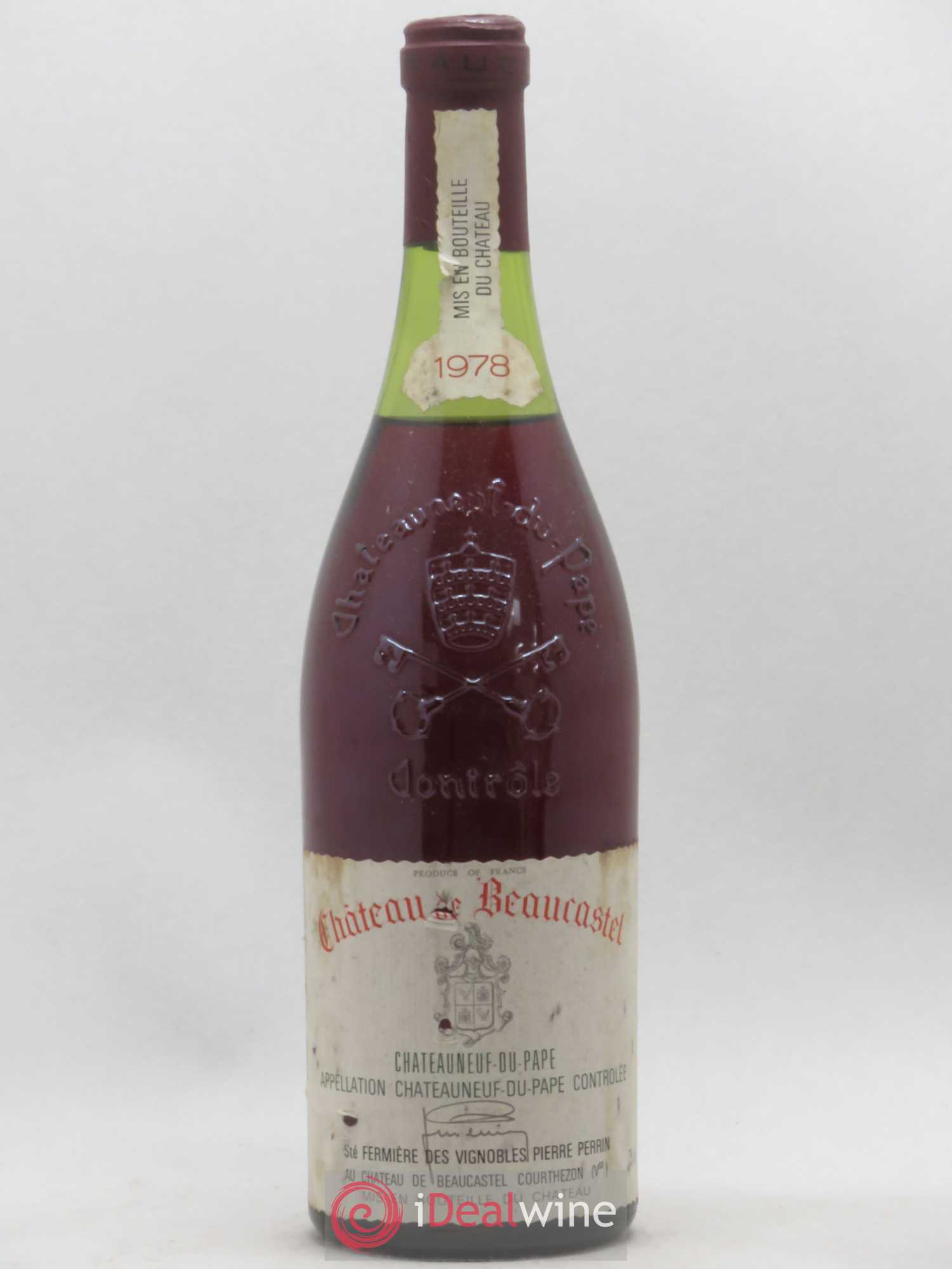 Châteauneuf-du-Pape Château de Beaucastel Famille Perrin 1978 - Lot de 1 bouteille - 0